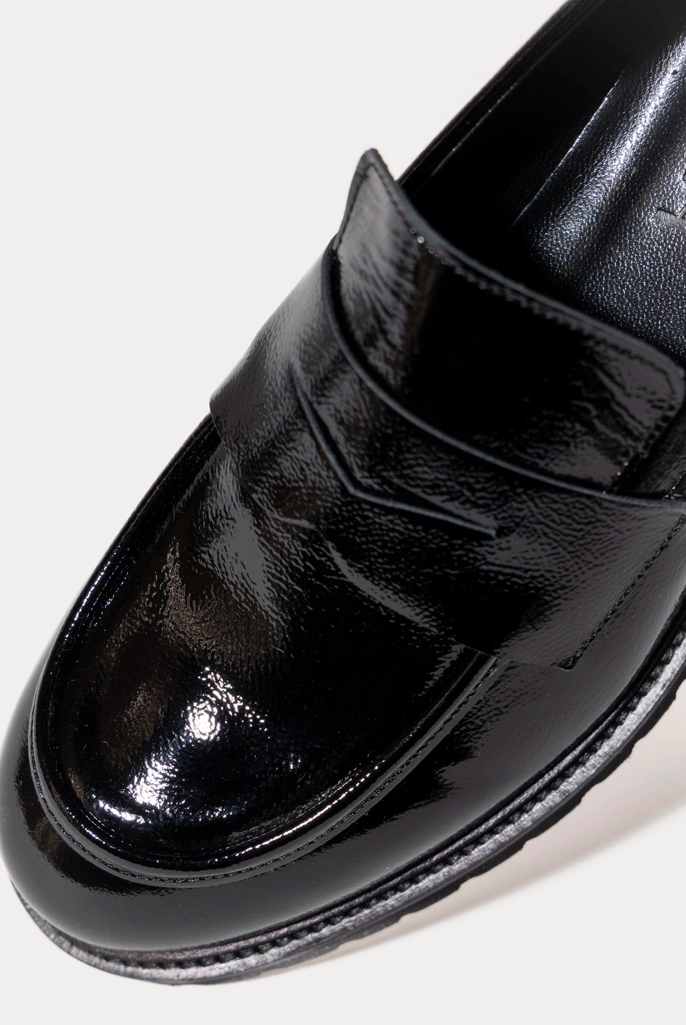 swatch_Black Patent classic penny loafer