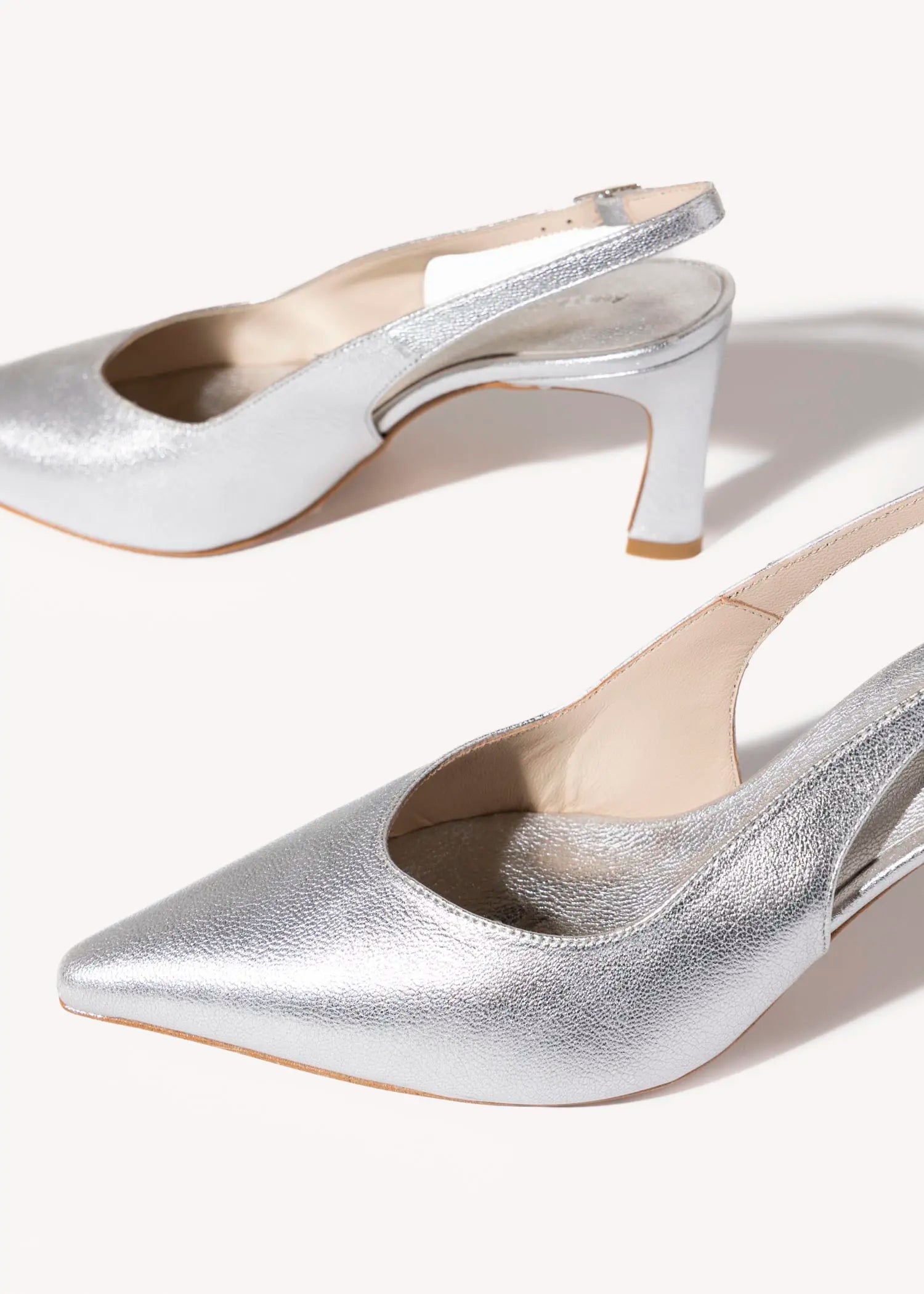 swatch_metallic laurette slingback pump heels
