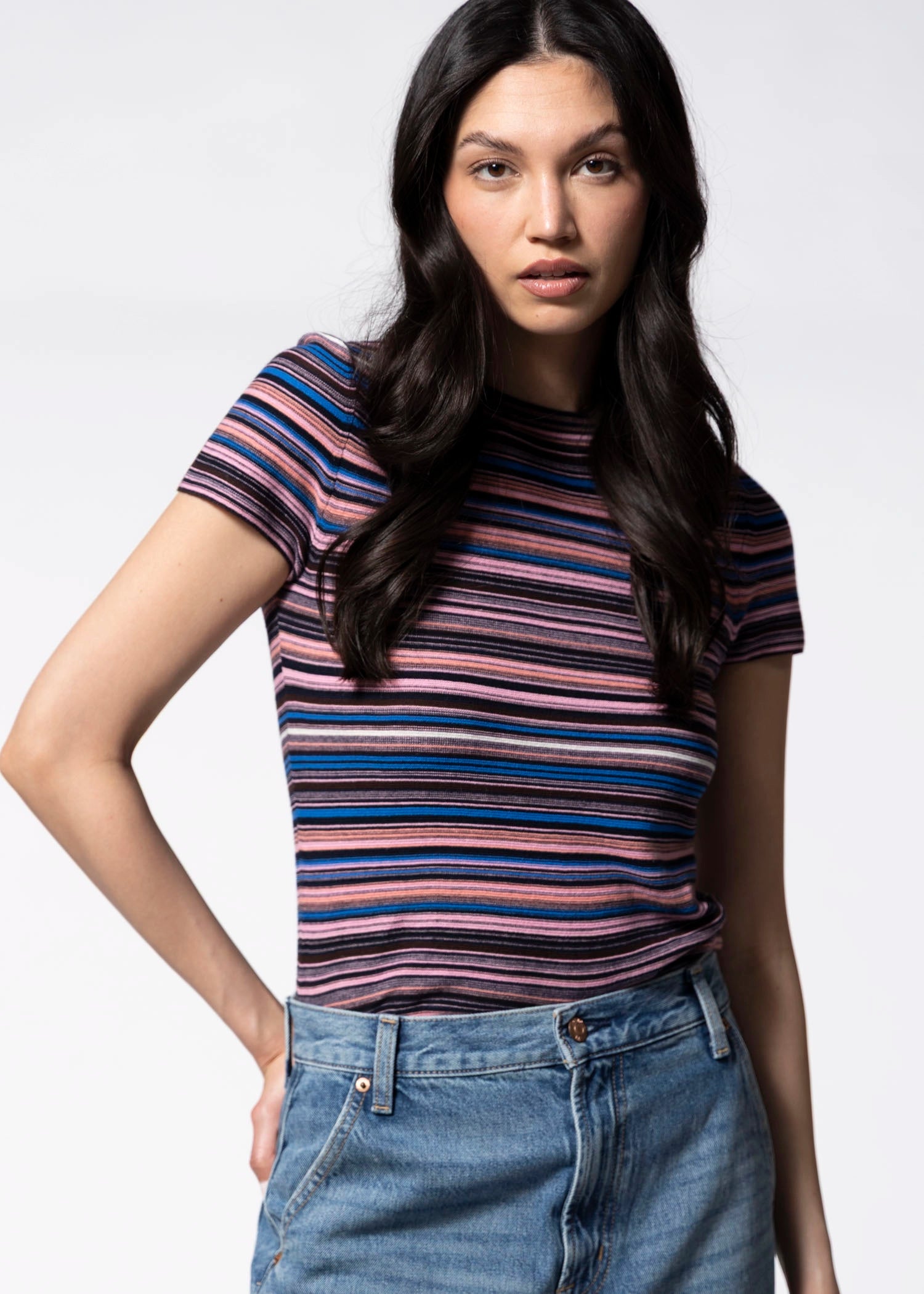 swatch_Pink/Blue pistola selene tshirt