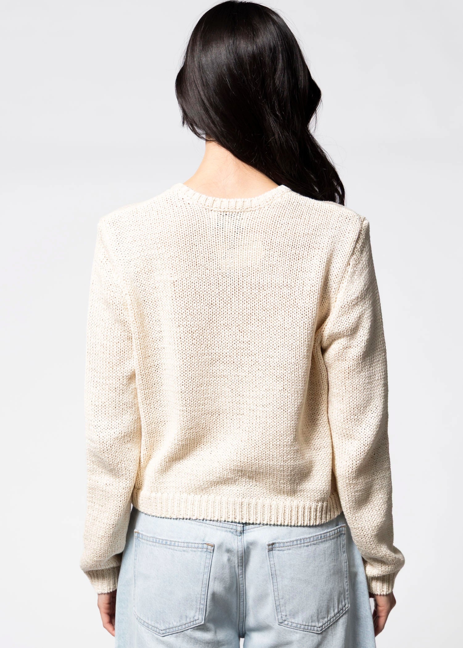 swatch_Beige knit cardigan