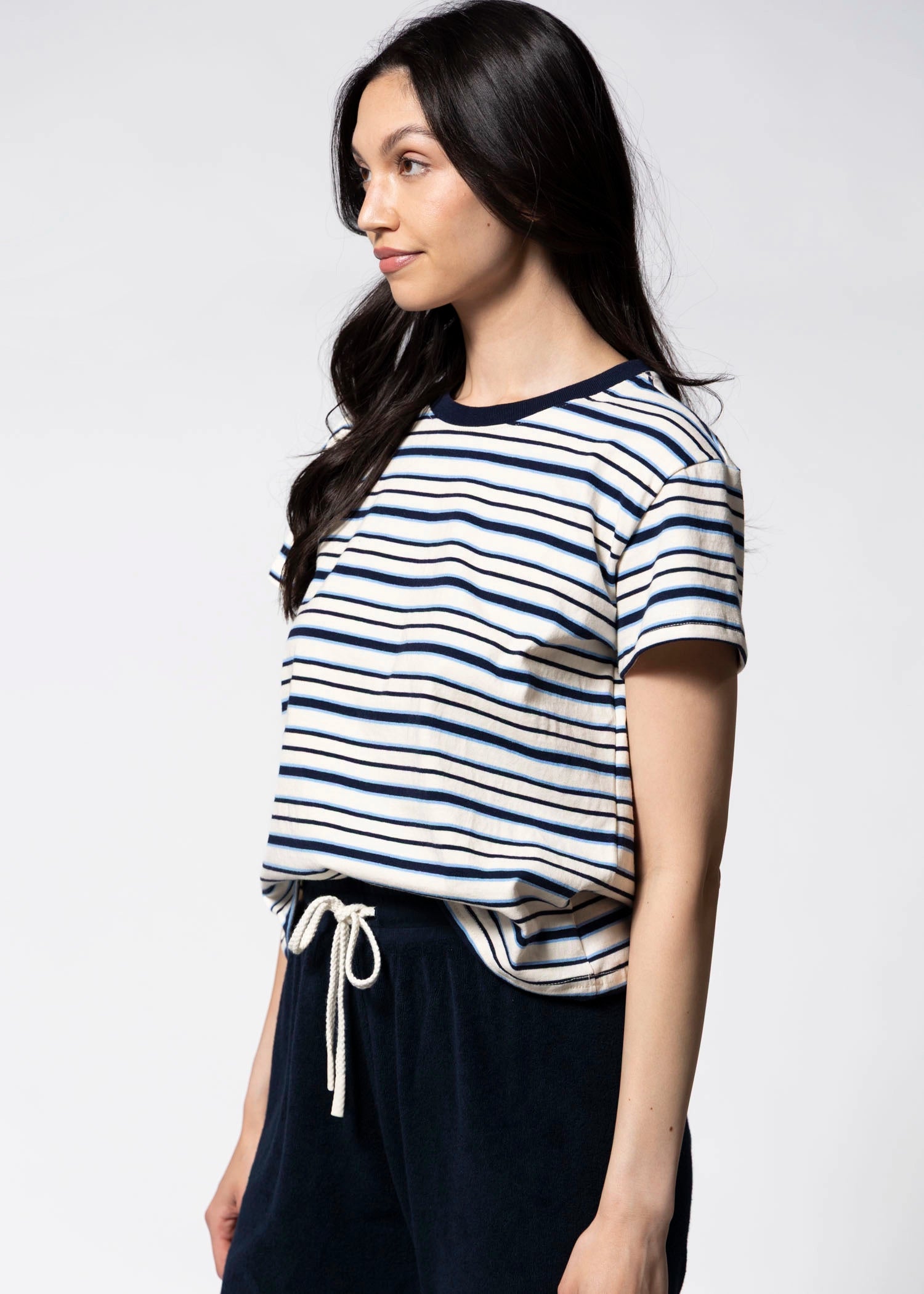 swatch_Navy perfect white tee dawn ringer tee