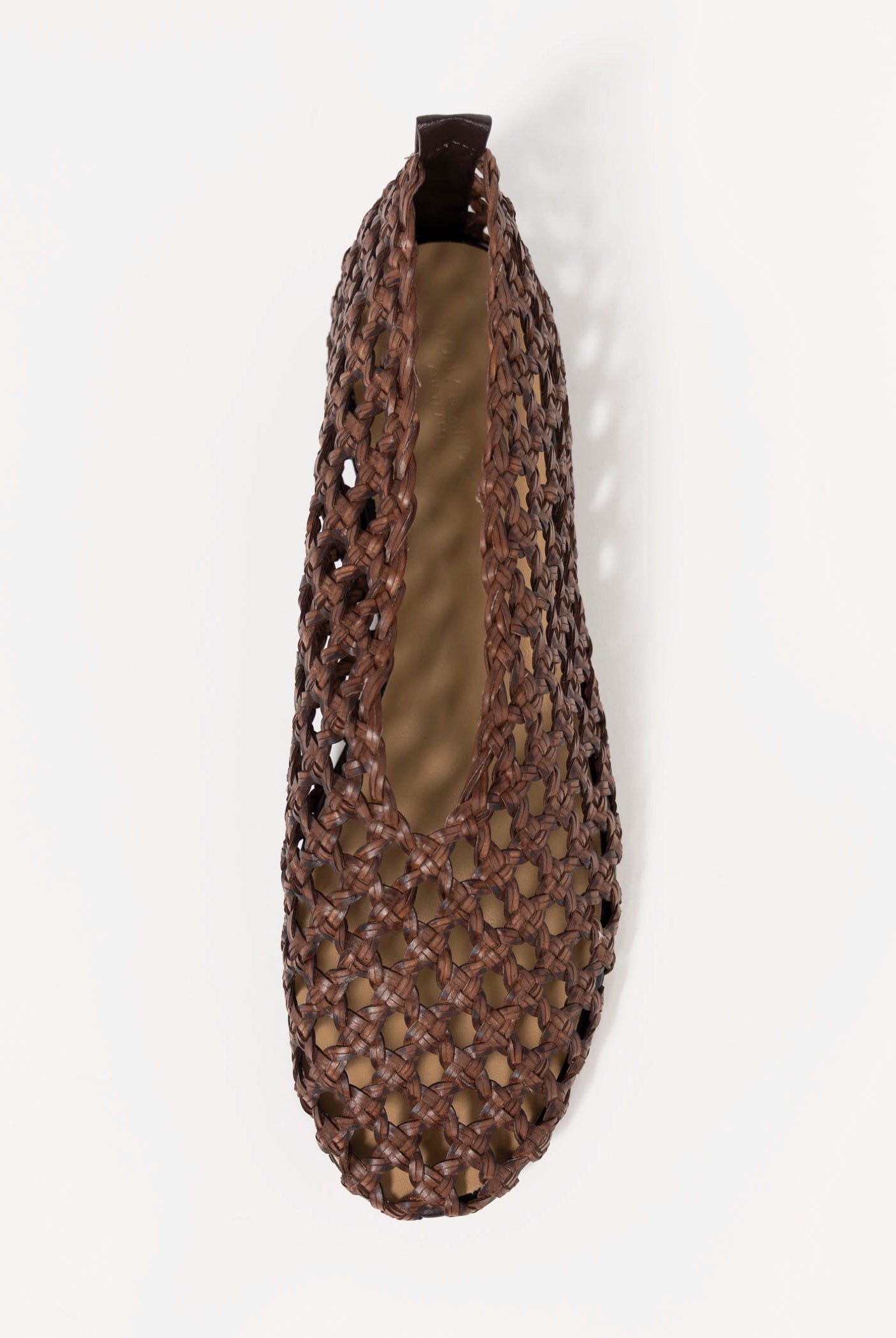 swatch_Chocolate Leather tony bianco Cheeky woven flat