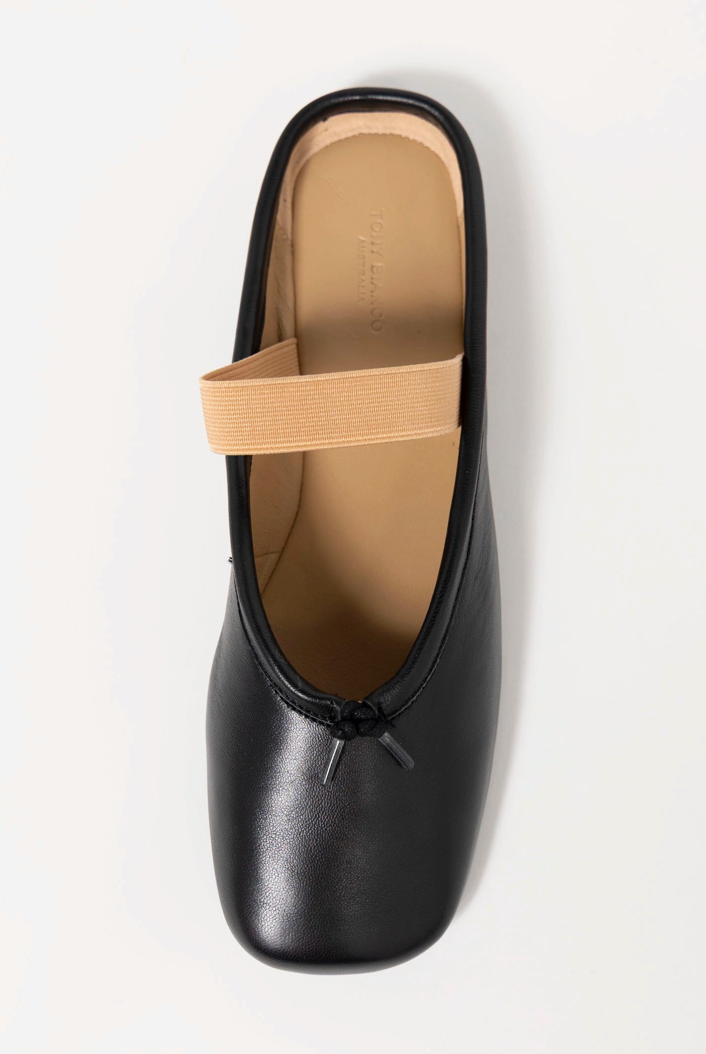 swatch_Black Leather tony bianco city ballet flat slide