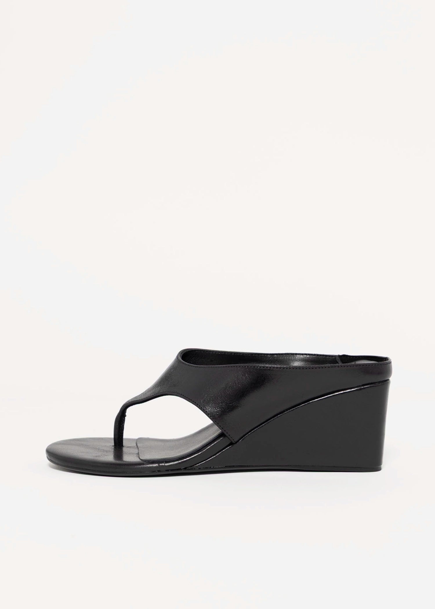 swatch_Black Leather tony bianco swift thong wedge sandal