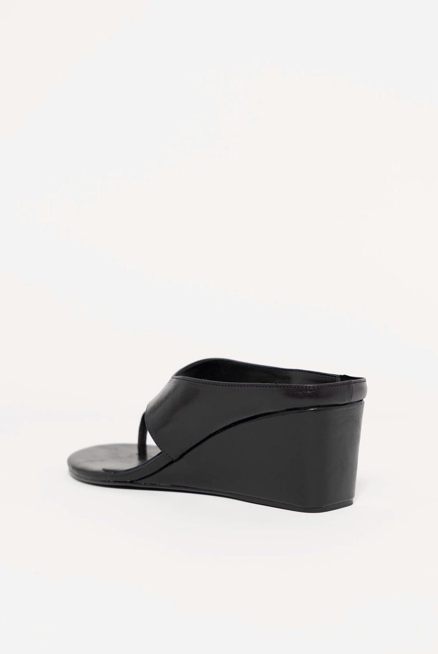 swatch_Black Leather tony bianco swift thong wedge sandal
