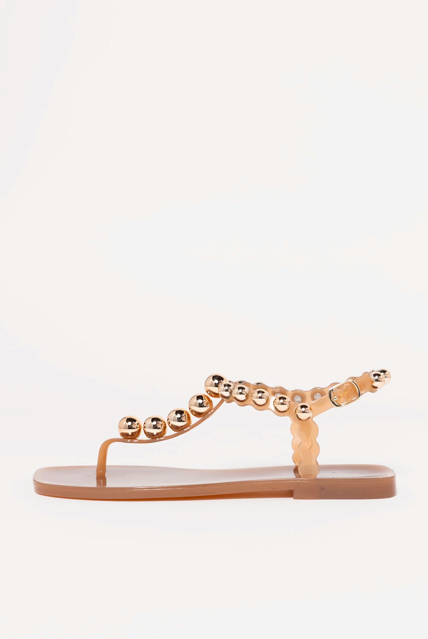 swatch_Caramel/Gold jeffrey campbell plated jelly sandal