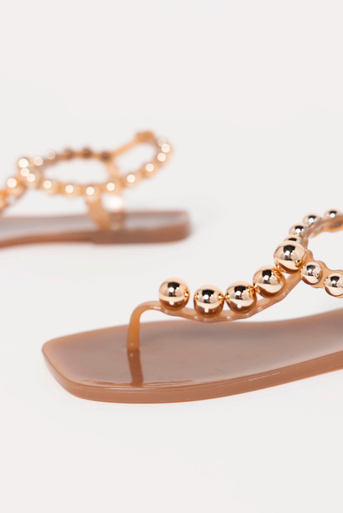 swatch_Caramel/Gold jeffrey campbell plated jelly sandal