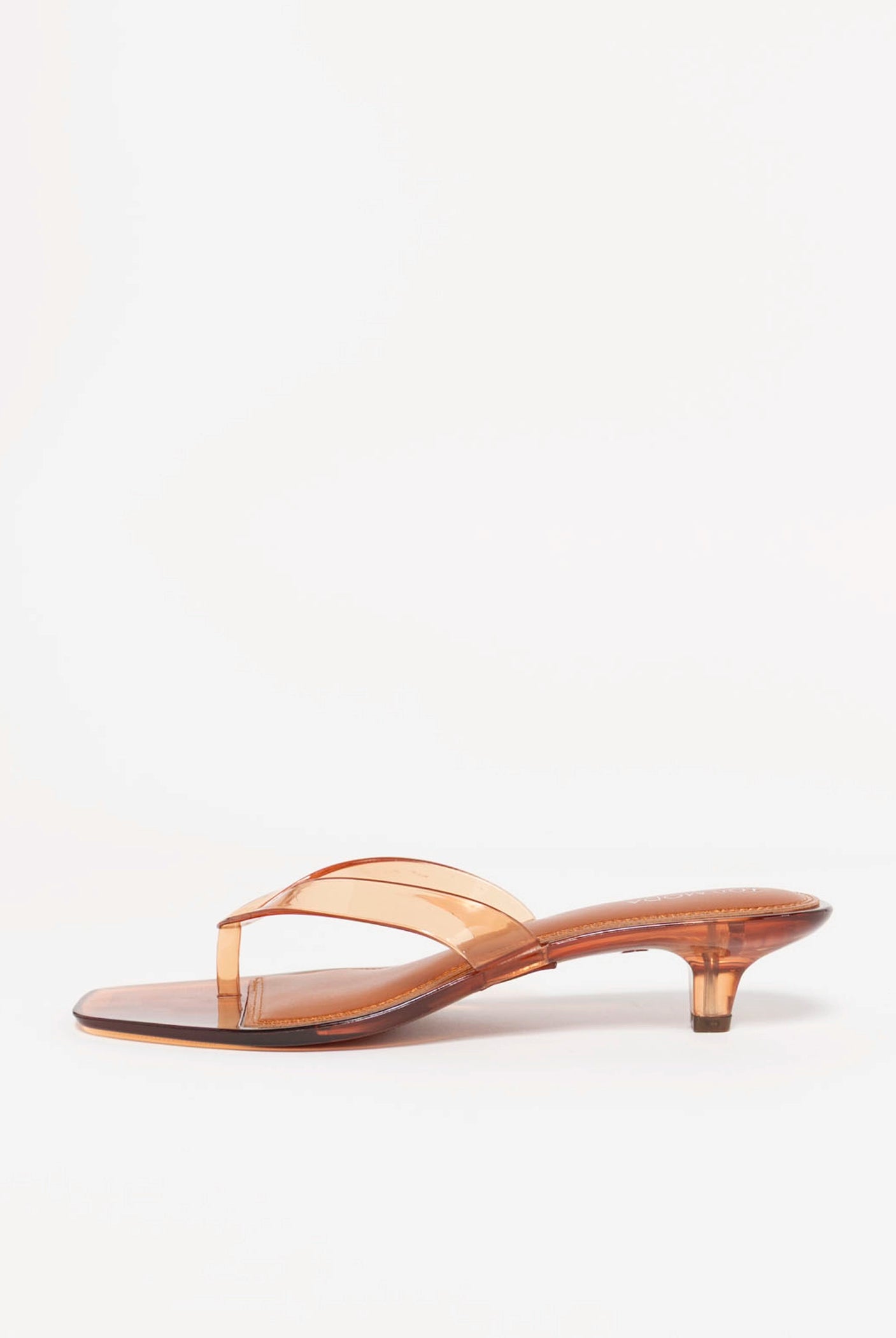 swatch_Tan jelly thong heeled sandal
