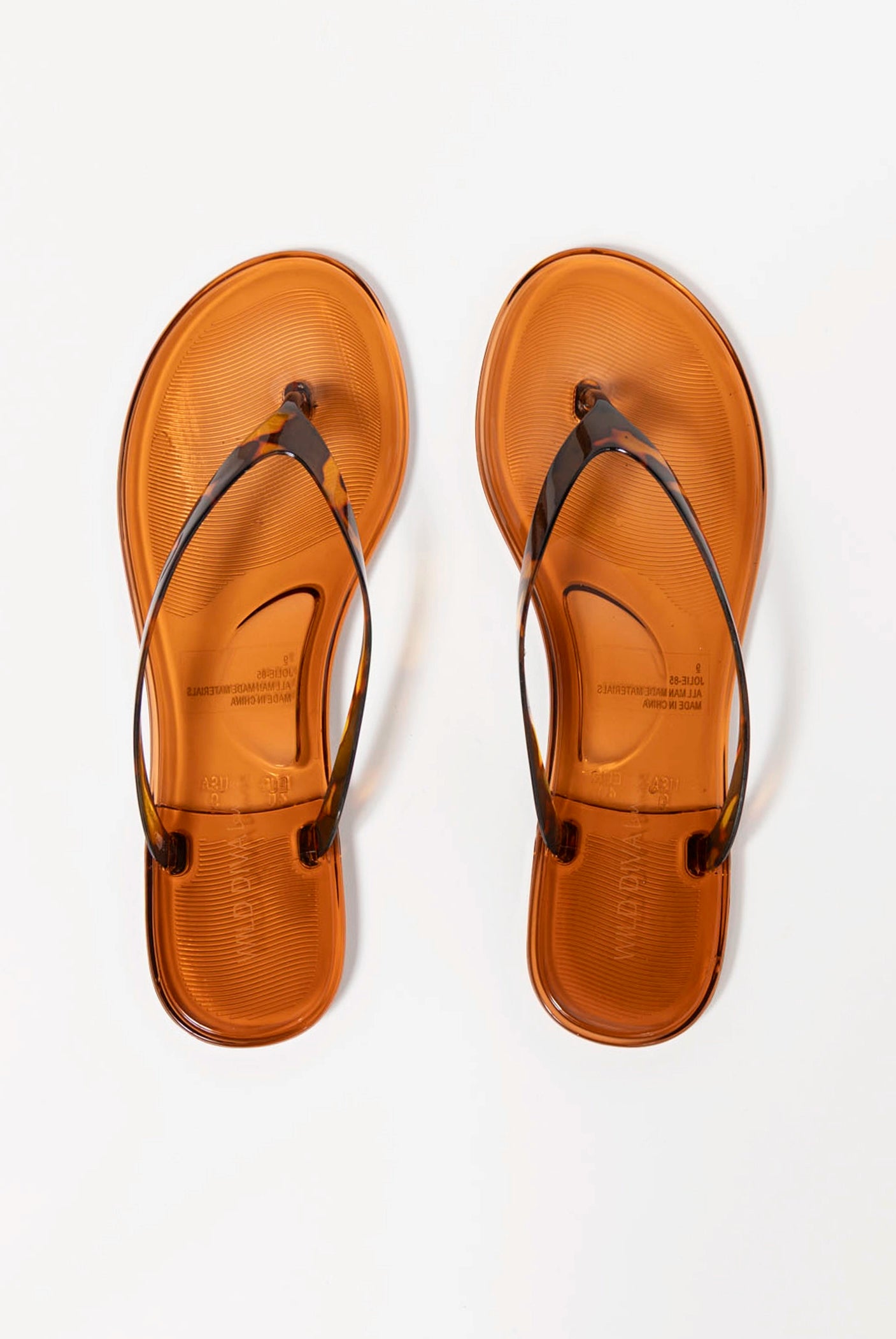 swatch_Tortoise jolie jelly thong sandal