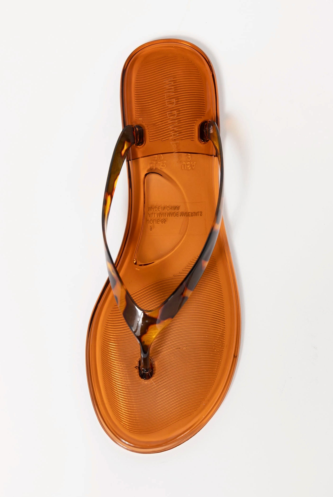 swatch_Tortoise jolie jelly thong sandal