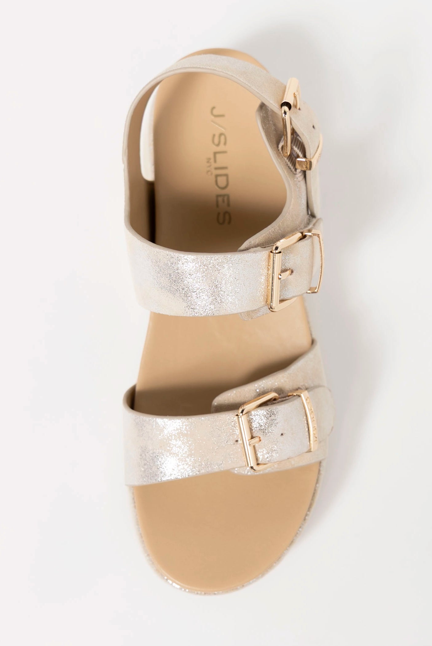 swatch_Metallic Suede jslides brooke platform sandal