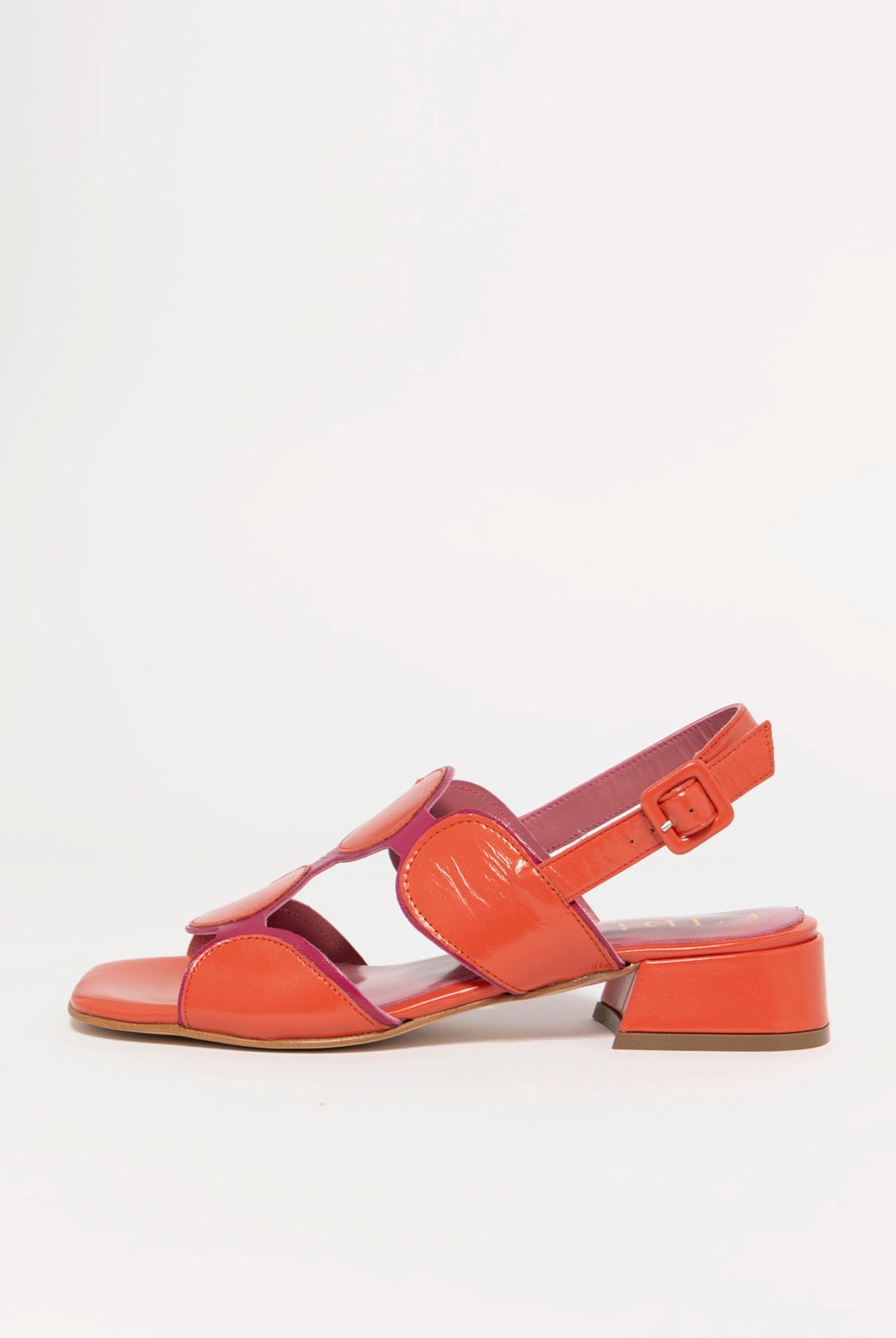 swatch_Fuchsia/Orange l'idea low heel sandal