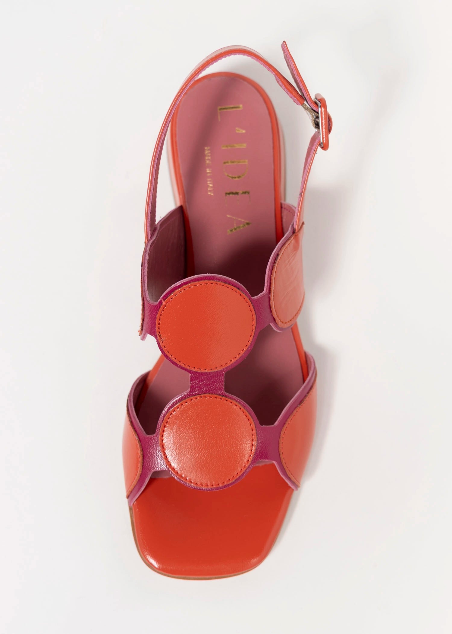 swatch_Fuchsia/Orange l'idea low heel sandal