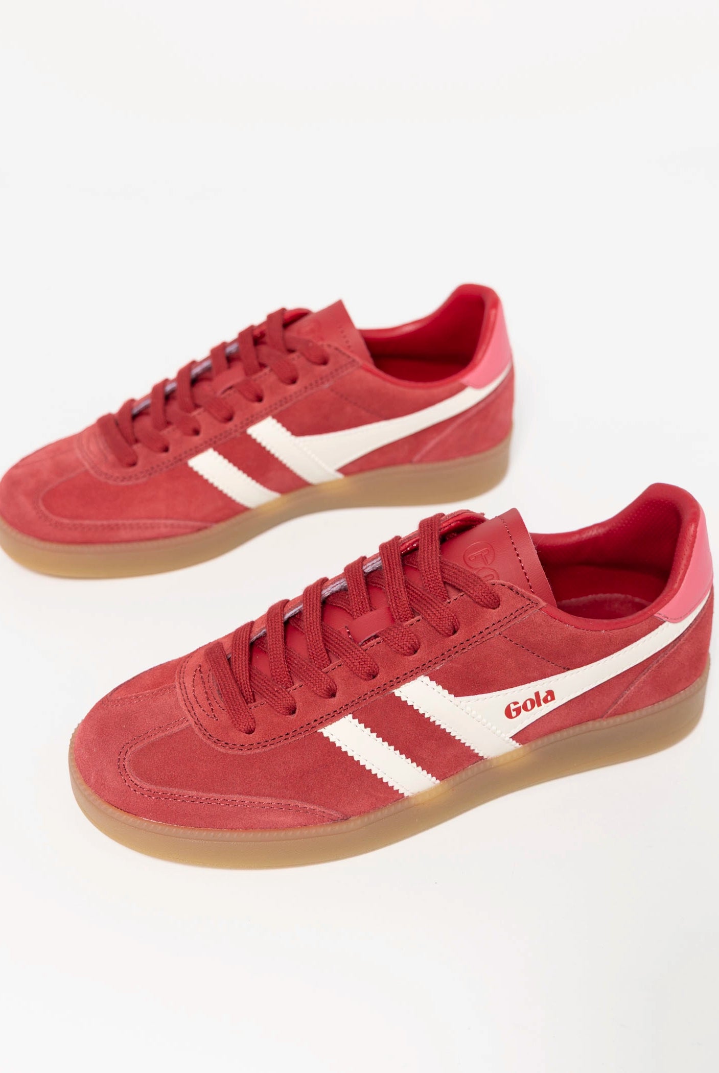swatch_White/Bubblegum gola viper sneaker