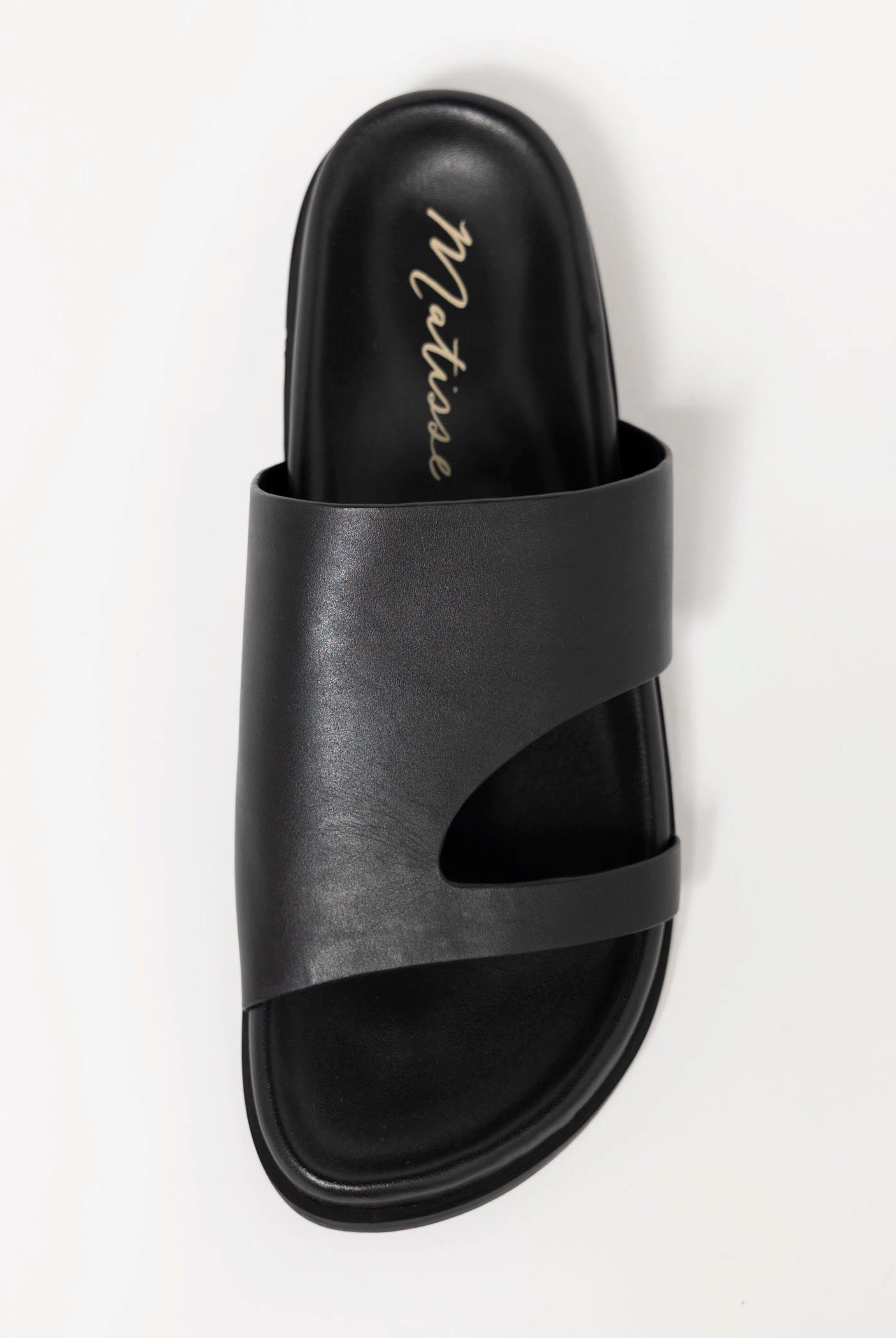 swatch_Black Leather matisse tanner slide sandal
