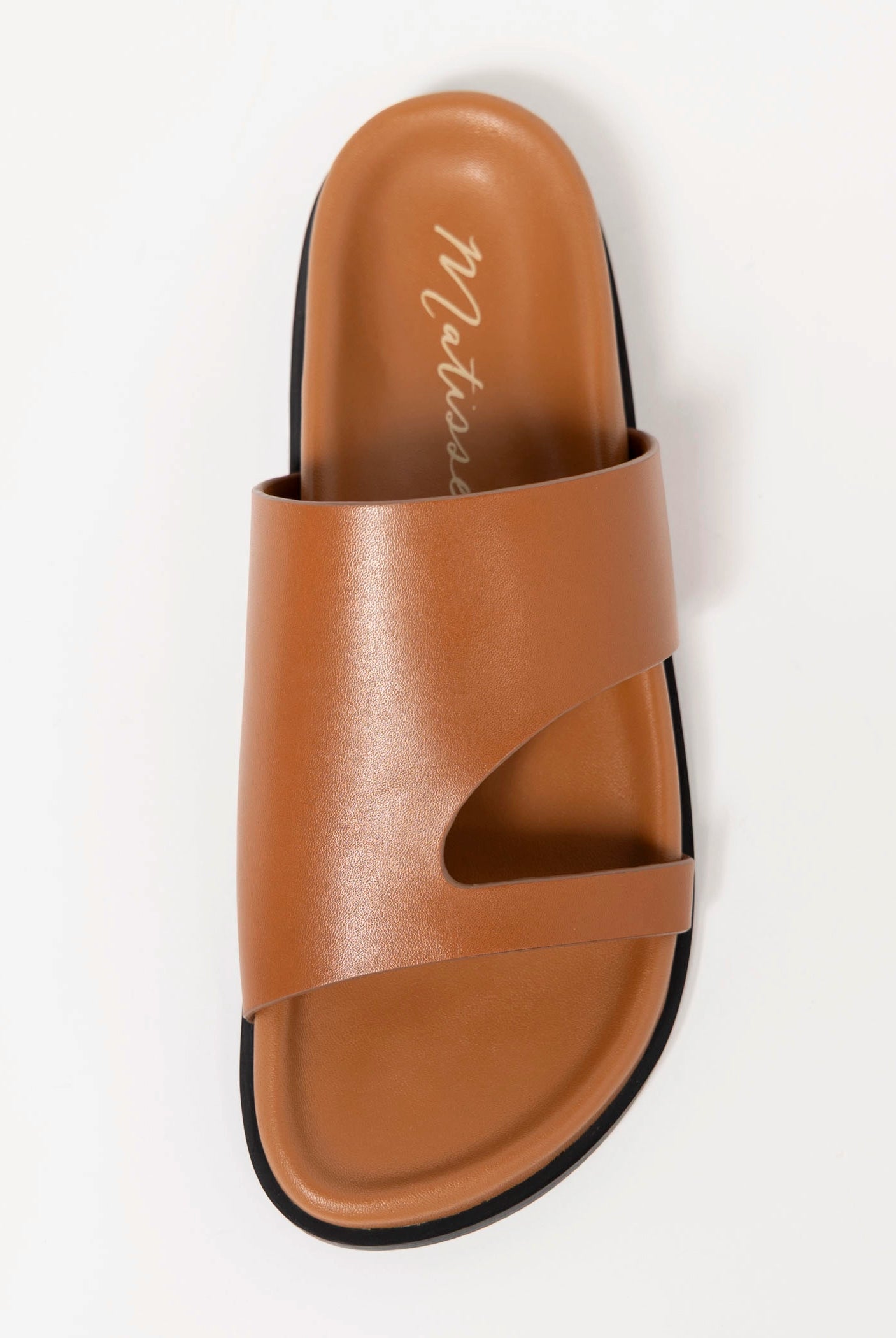 swatch_Tan Leather matisse tanner slide sandal
