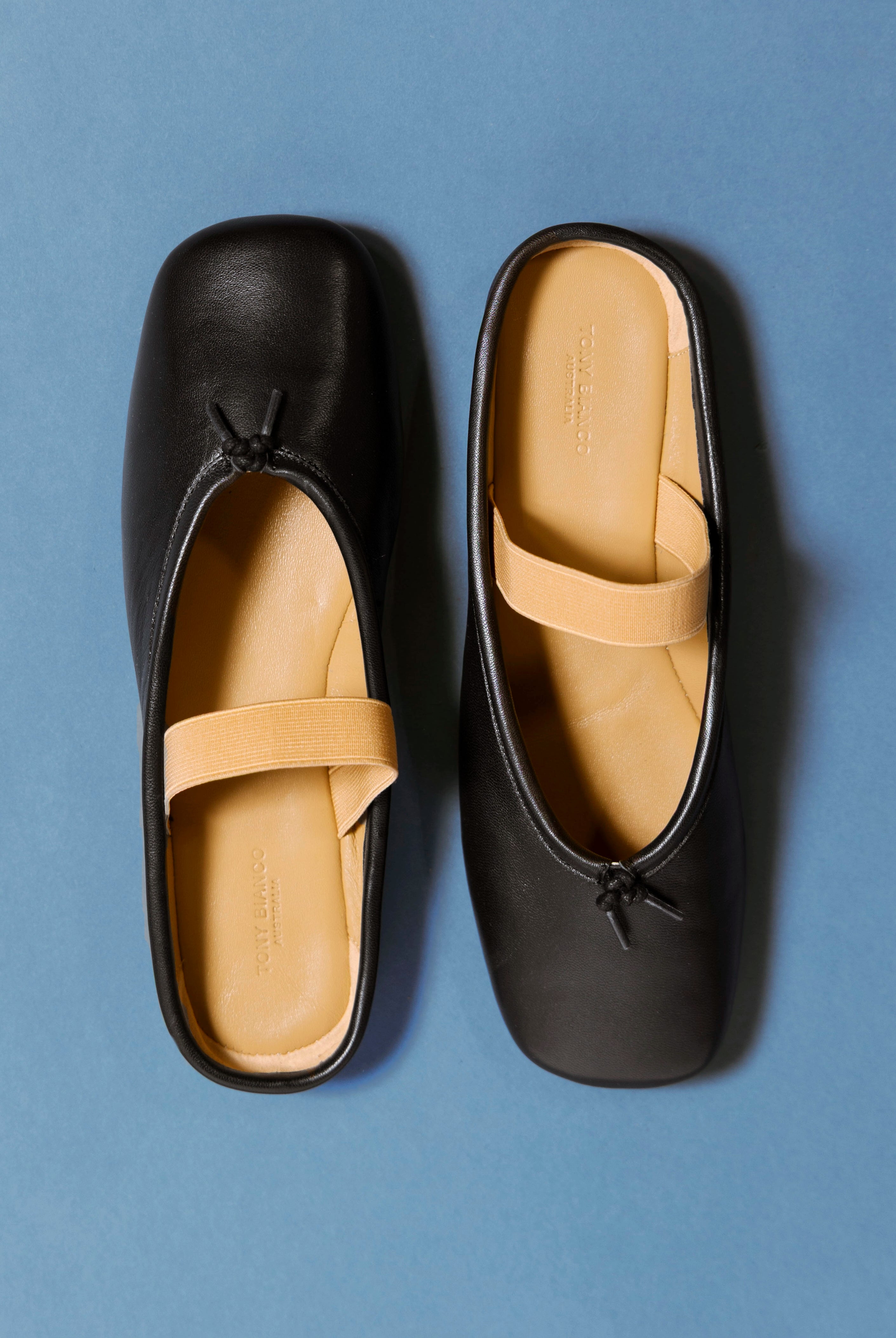 swatch_Black Leather tony bianco city ballet flat slide
