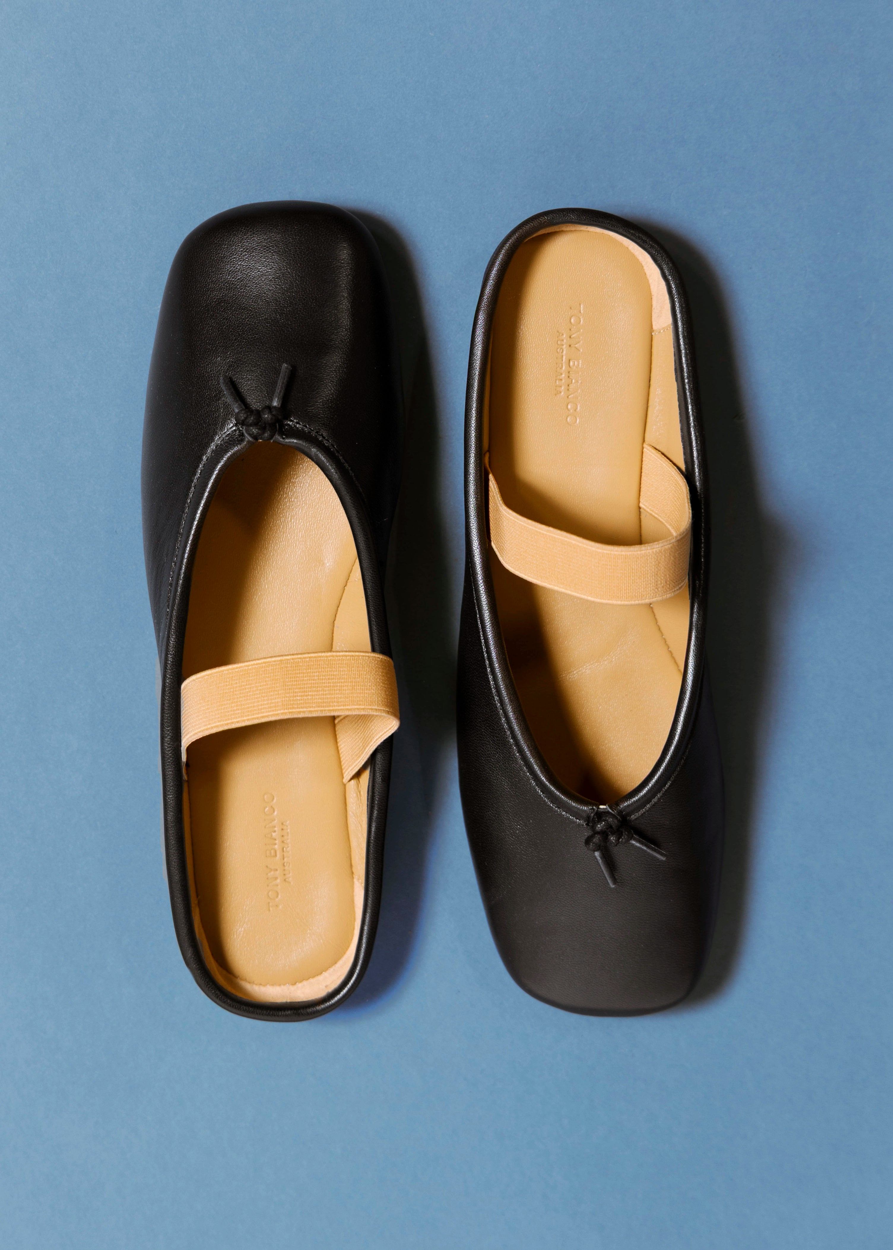 swatch_Black Leather tony bianco city ballet flat slide