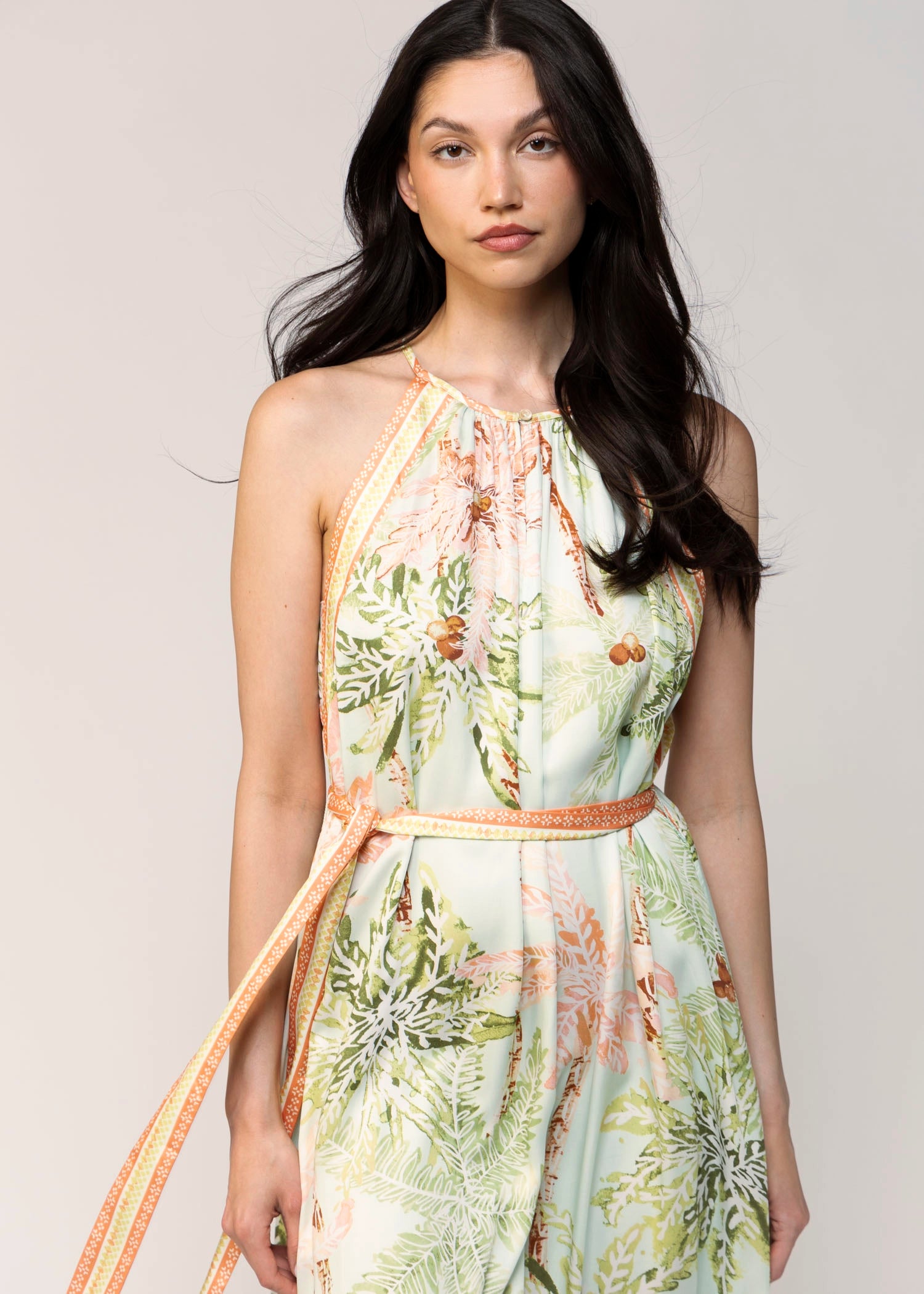 swatch_Seafoam current air tie waist midi dress