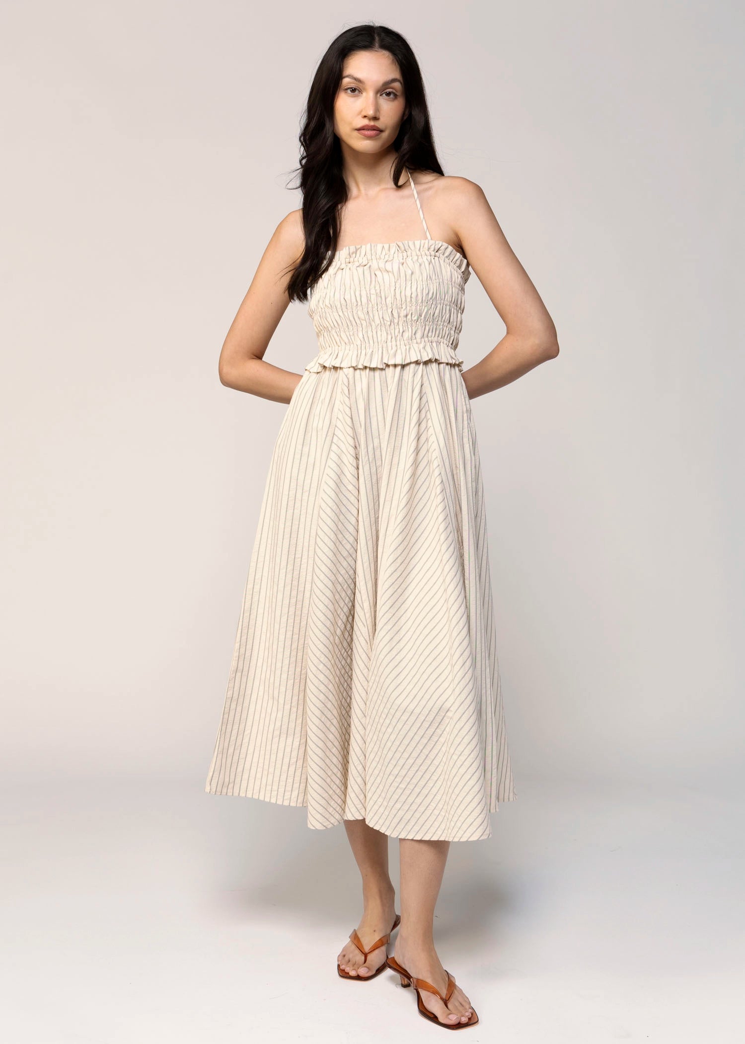 swatch_Cream sadie and sage classic beauty midi dress