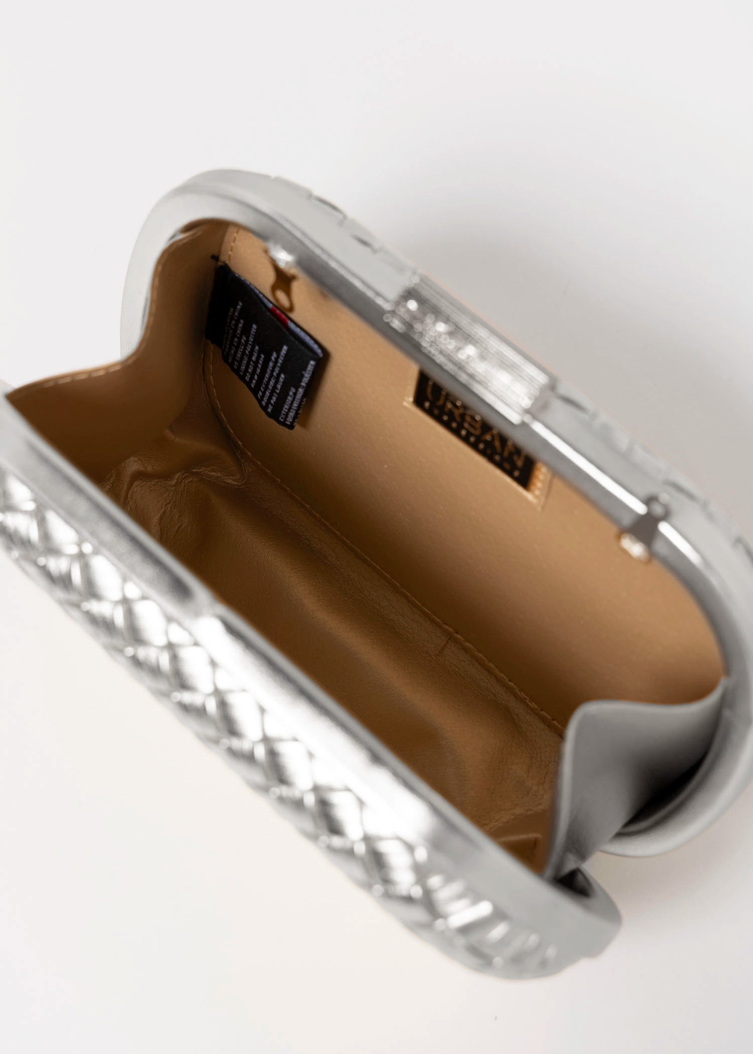swatch_Silver urban expressions roslyn woven evening clutch