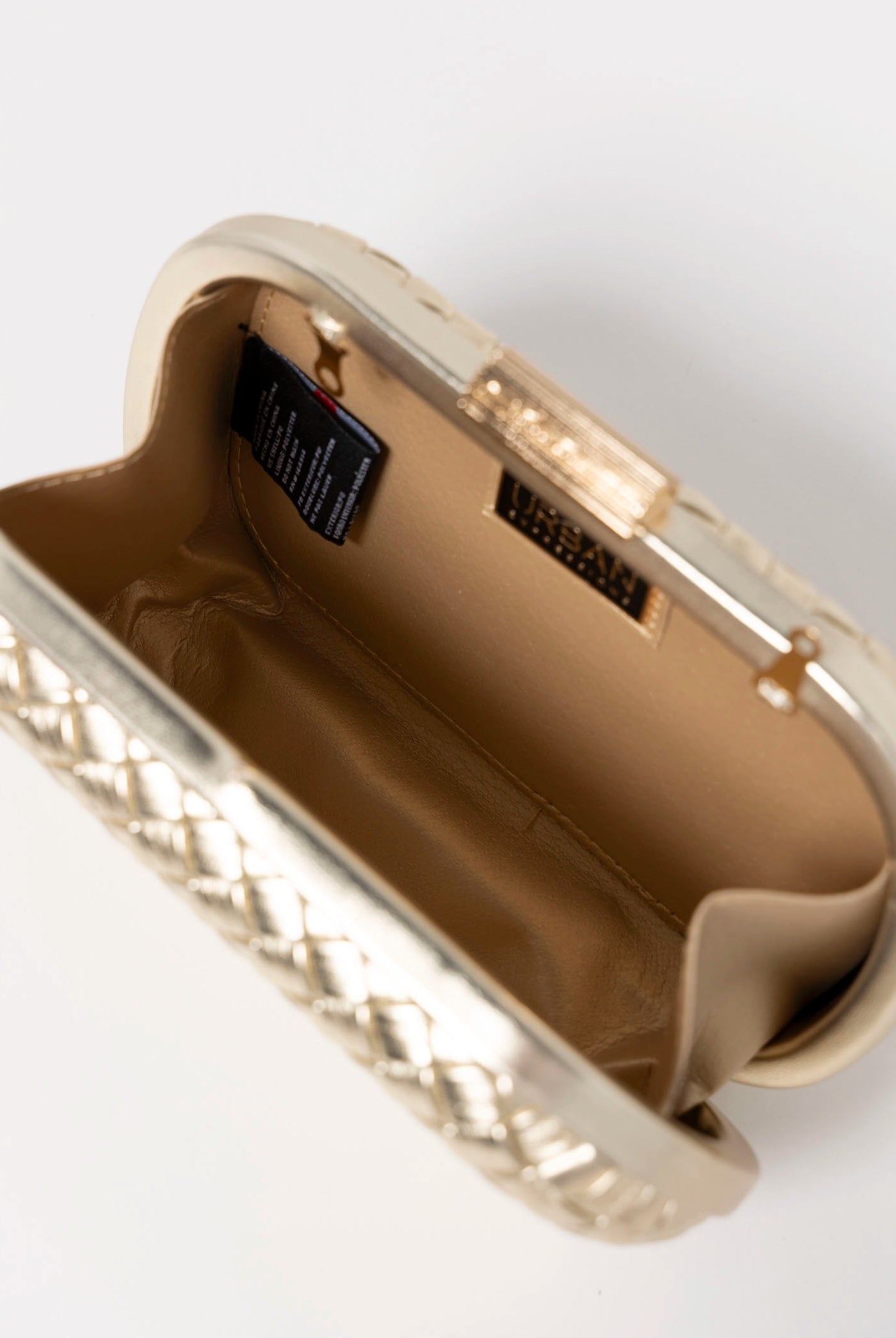 swatch_Gold urban expressions roslyn woven evening clutch
