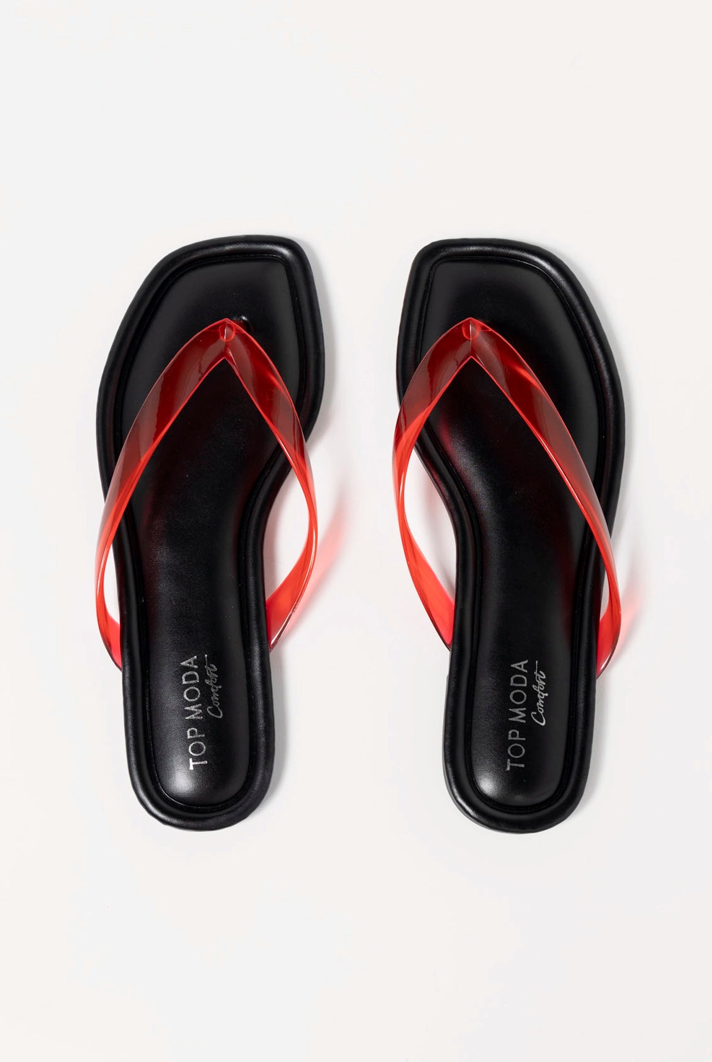 swatch_Red priscilla jelly thong sandal