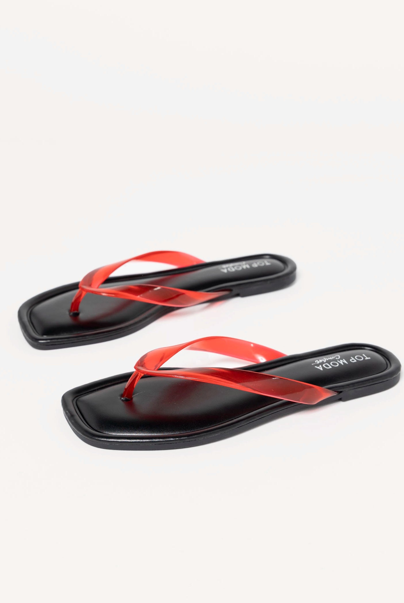swatch_Red priscilla jelly thong sandal