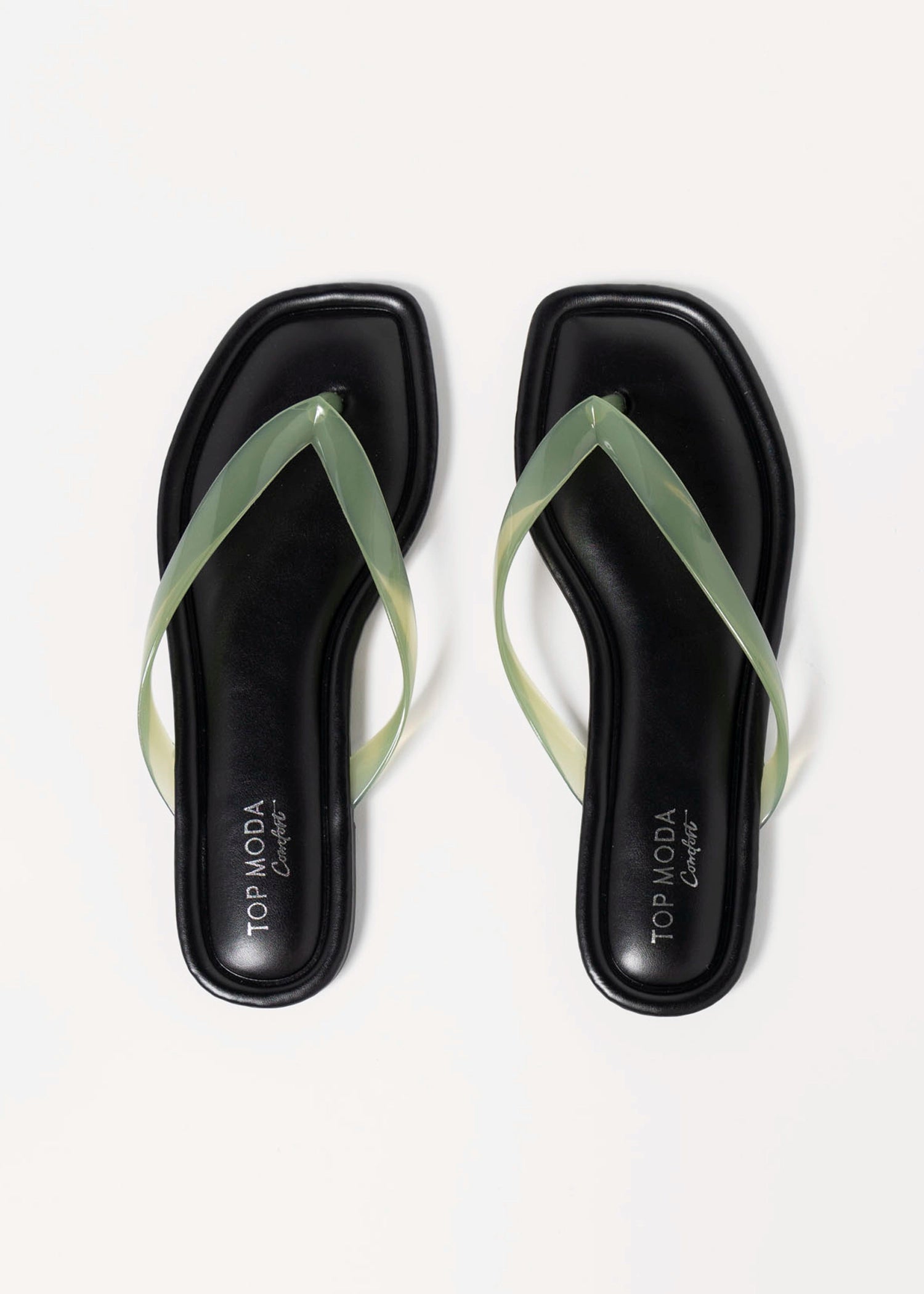 swatch_Green priscilla jelly thong sandal