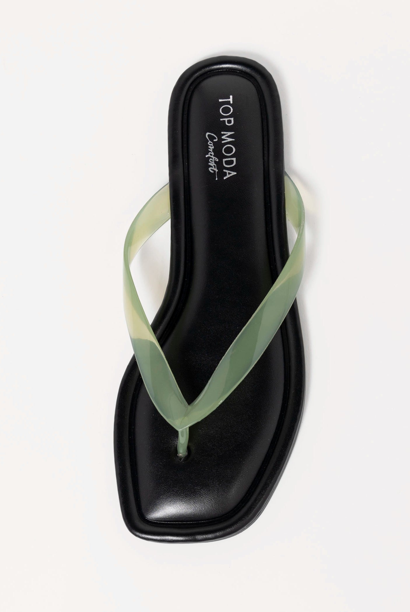 swatch_Green priscilla jelly thong sandal