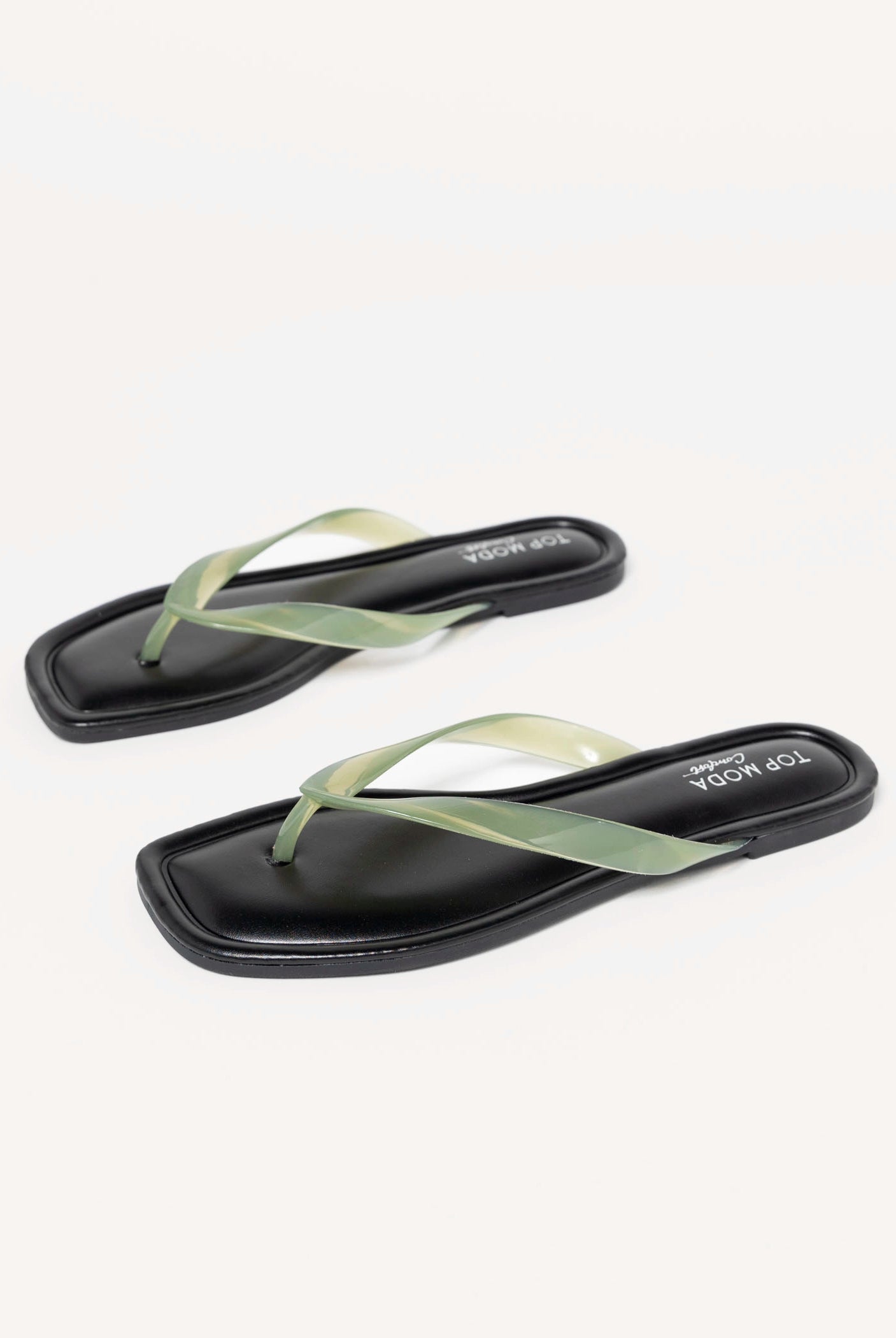 swatch_Green priscilla jelly thong sandal