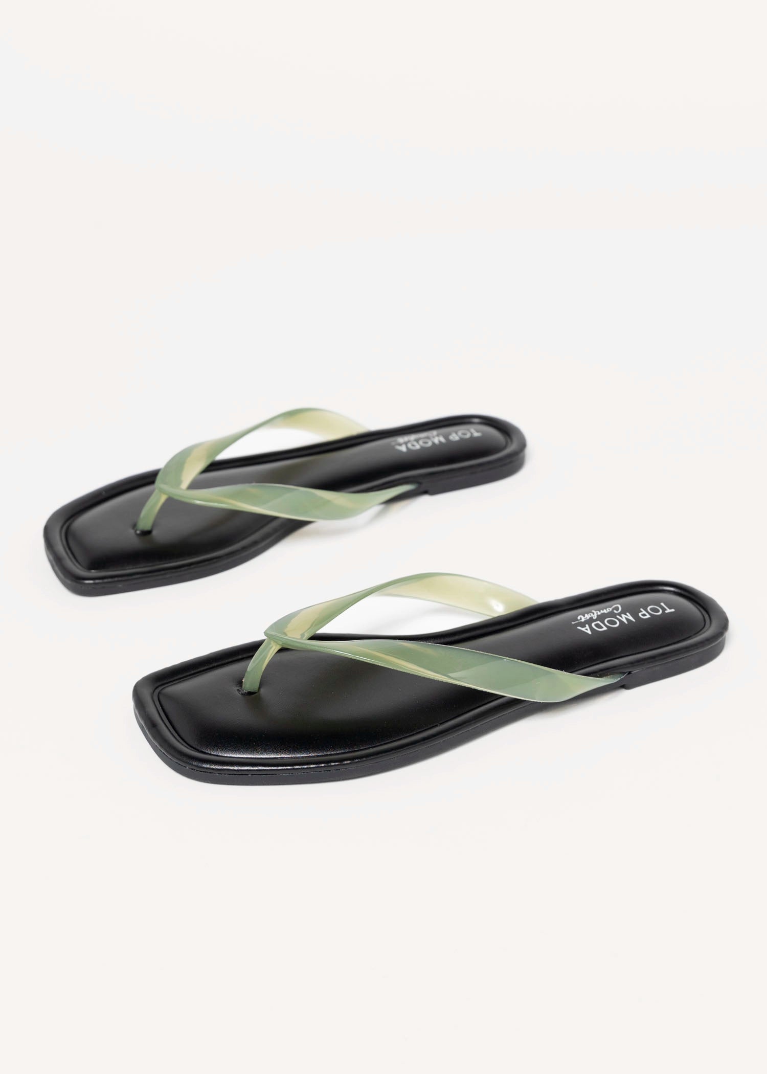 swatch_Green priscilla jelly thong sandal