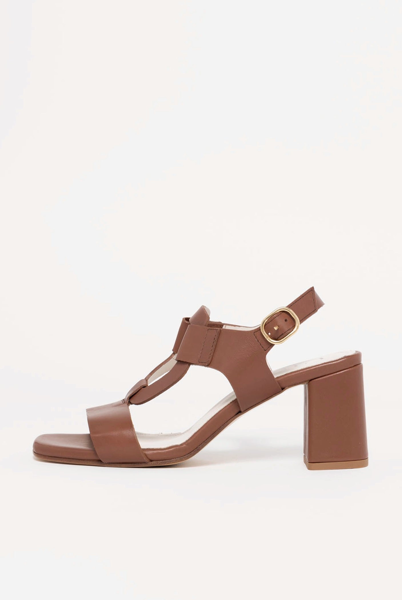 swatch_Brown Leather l'idea heeled leather sandal