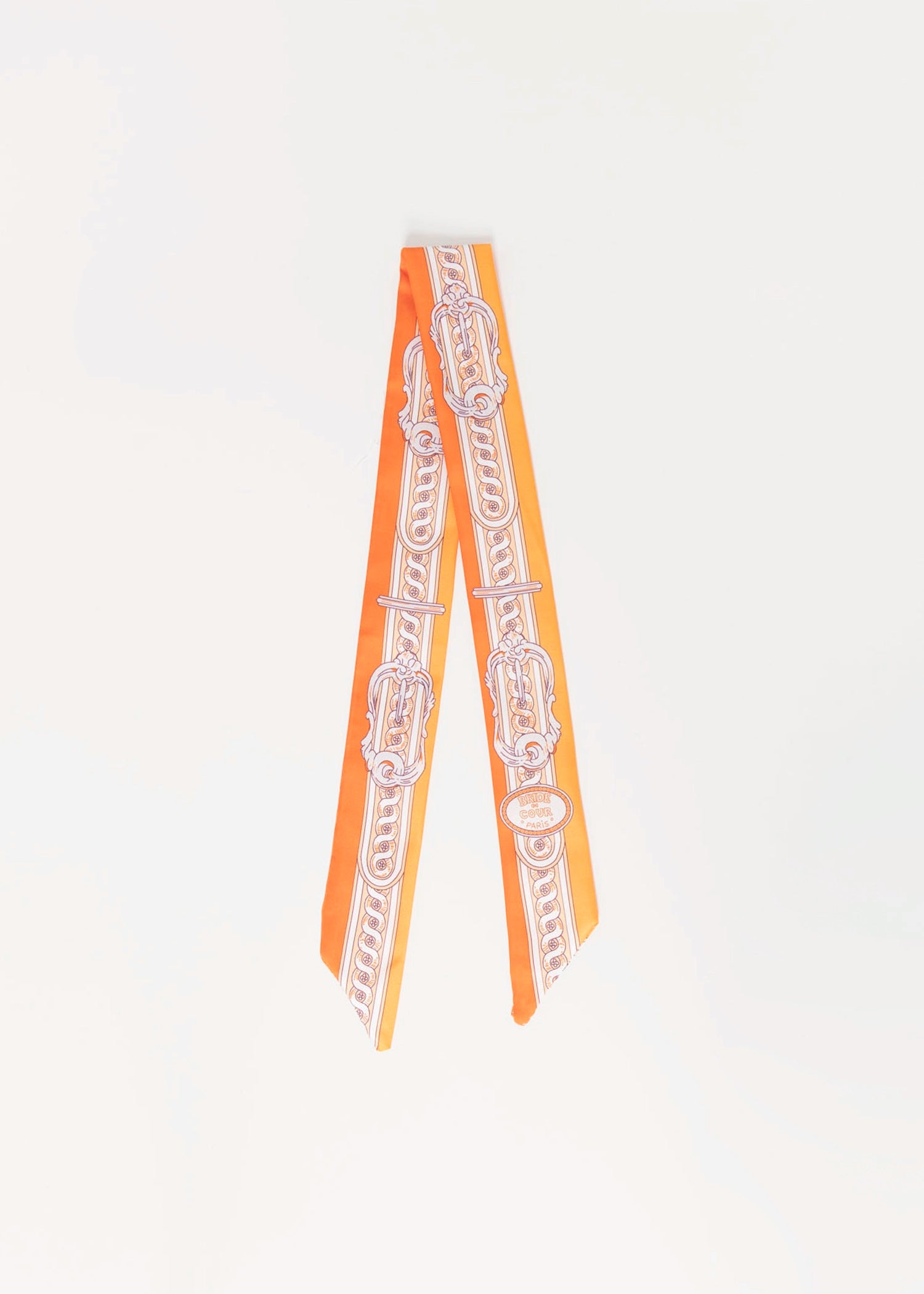 swatch_Orange twilly scarf