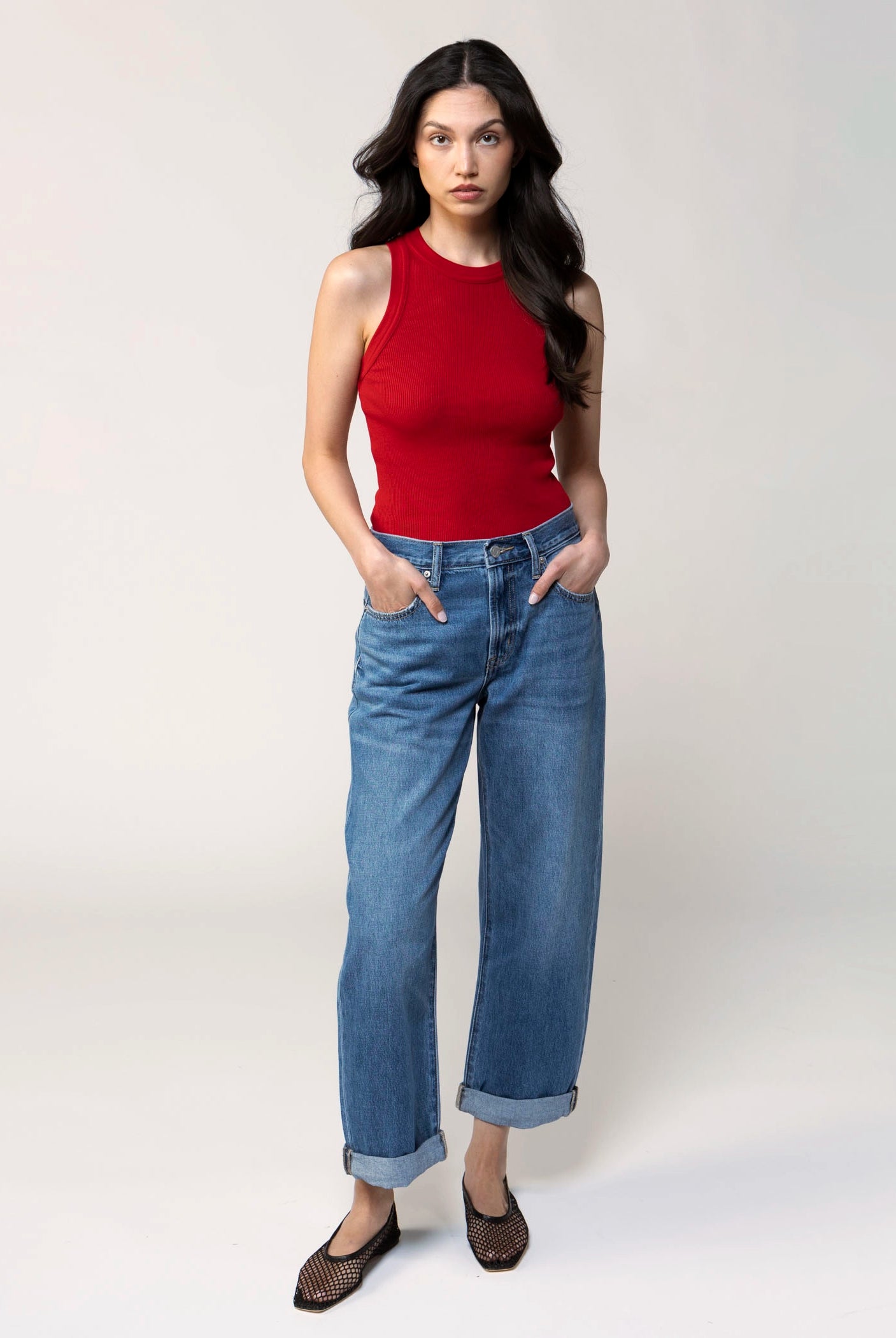 swatch_Denim pistola donny rolled hem boyfriend jean