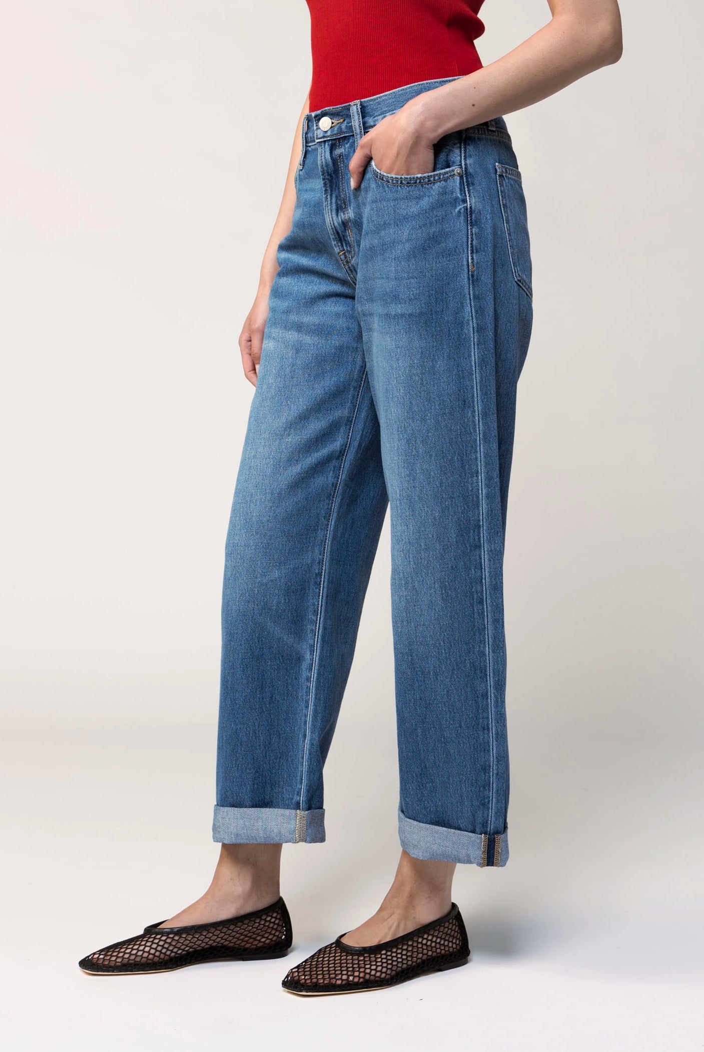 swatch_Denim pistola donny rolled hem boyfriend jean