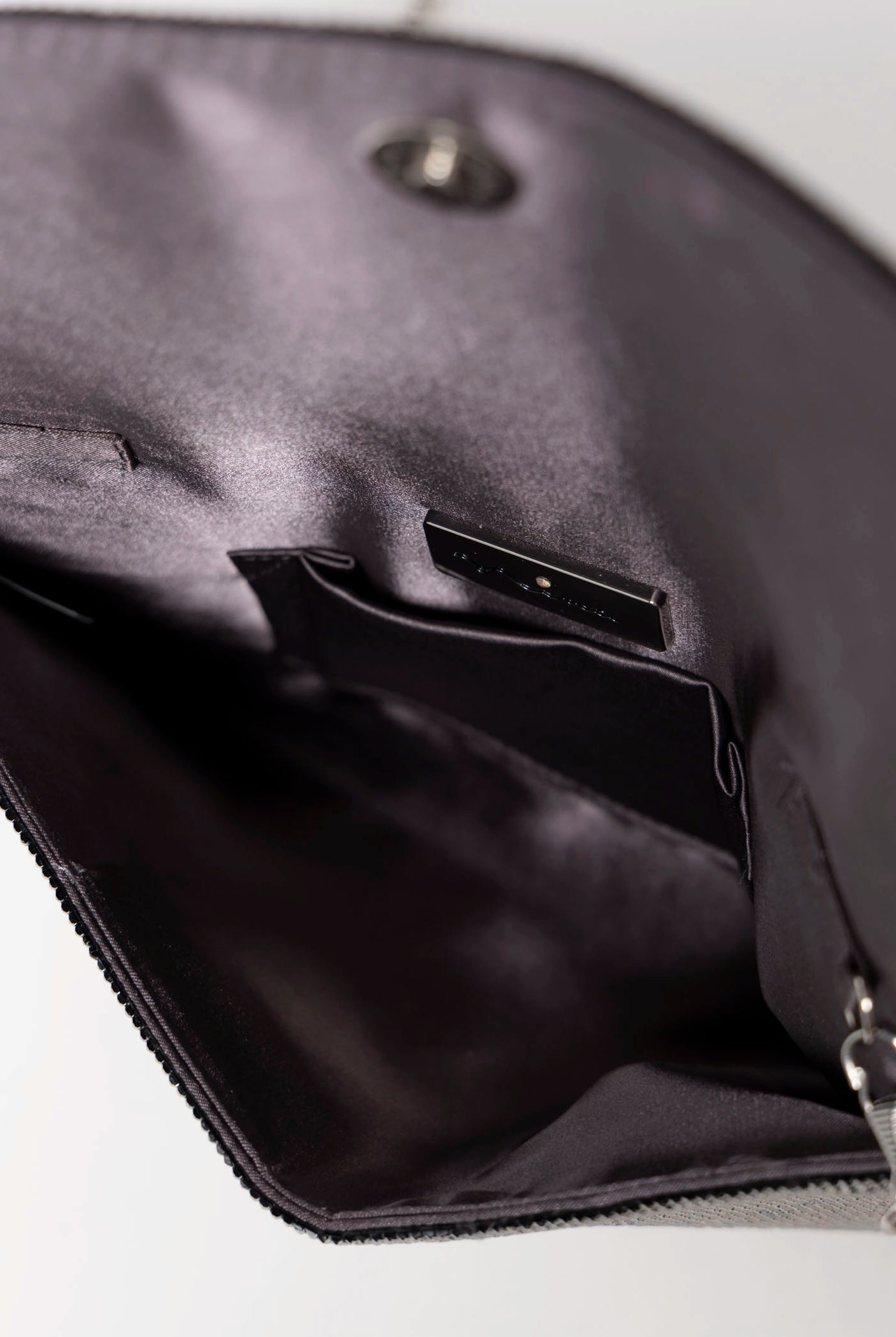 swatch_Gunmetal crystal envelop clutch