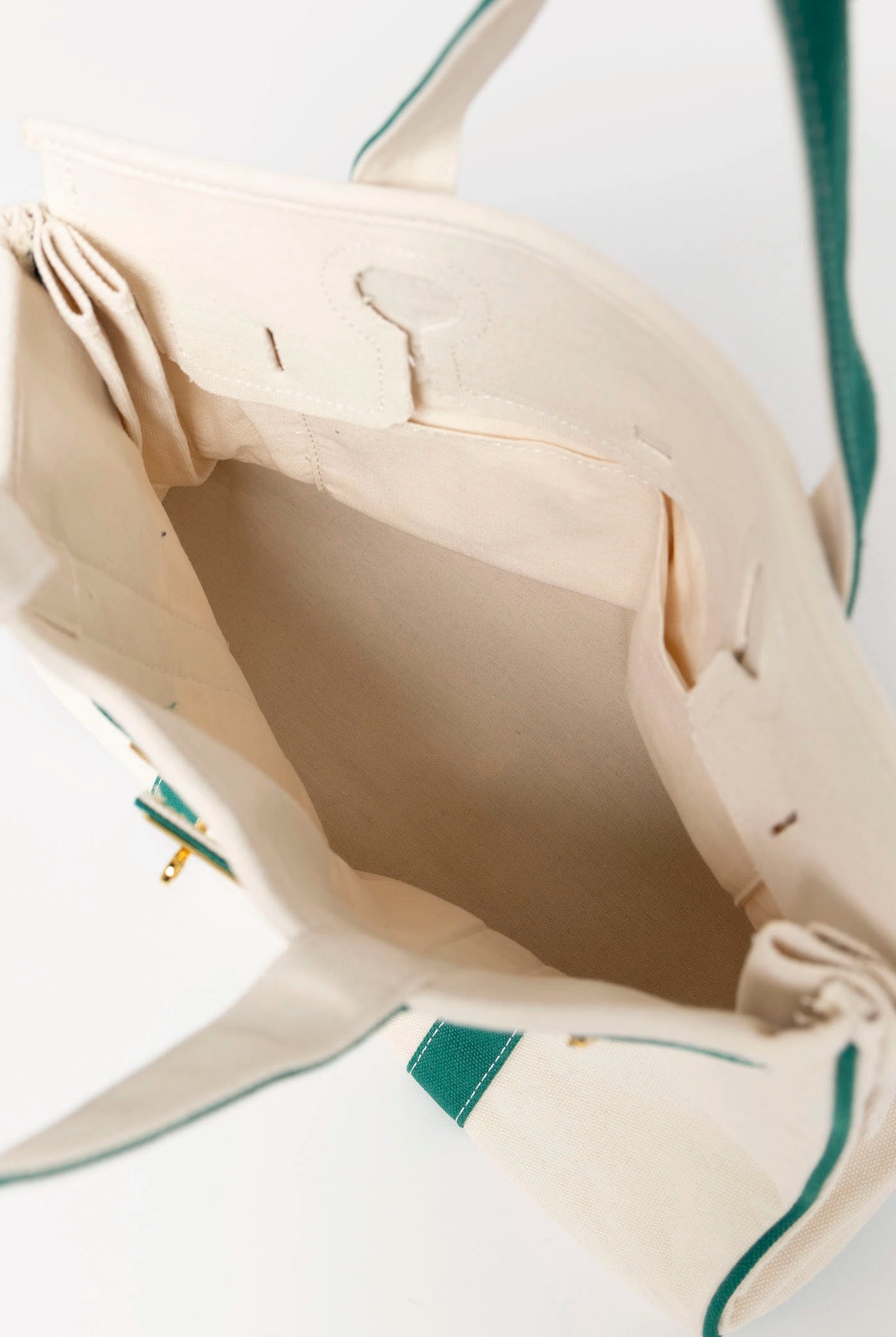 swatch_Green canvas boatkin tote bag
