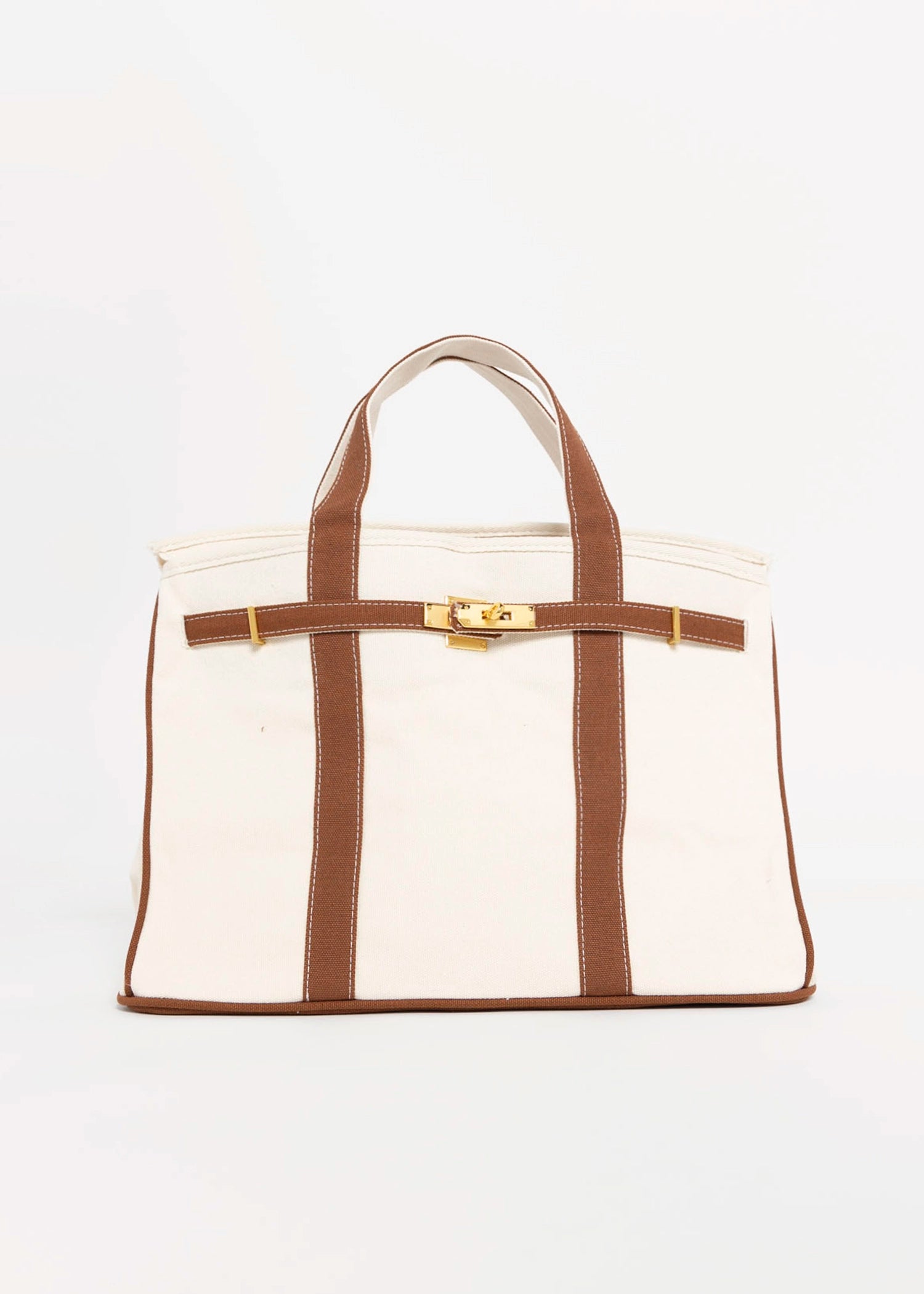 swatch_Brown canvas boatkin tote bag