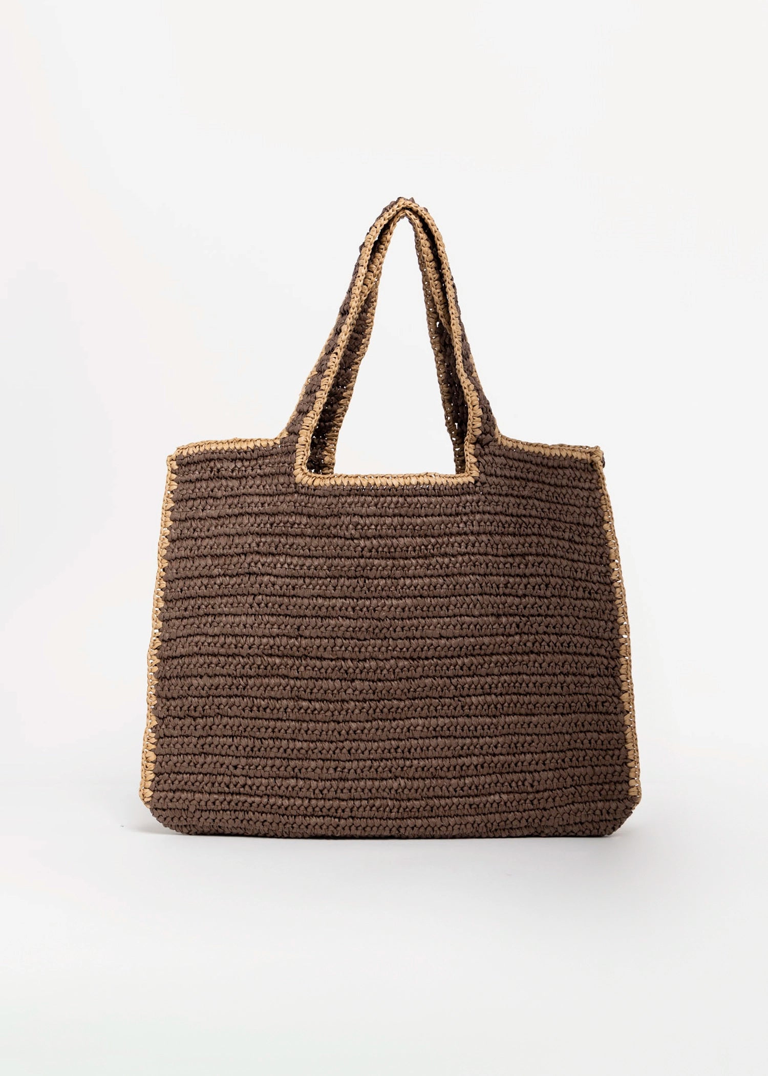 swatch_Chocolate urban expressions enid straw tote