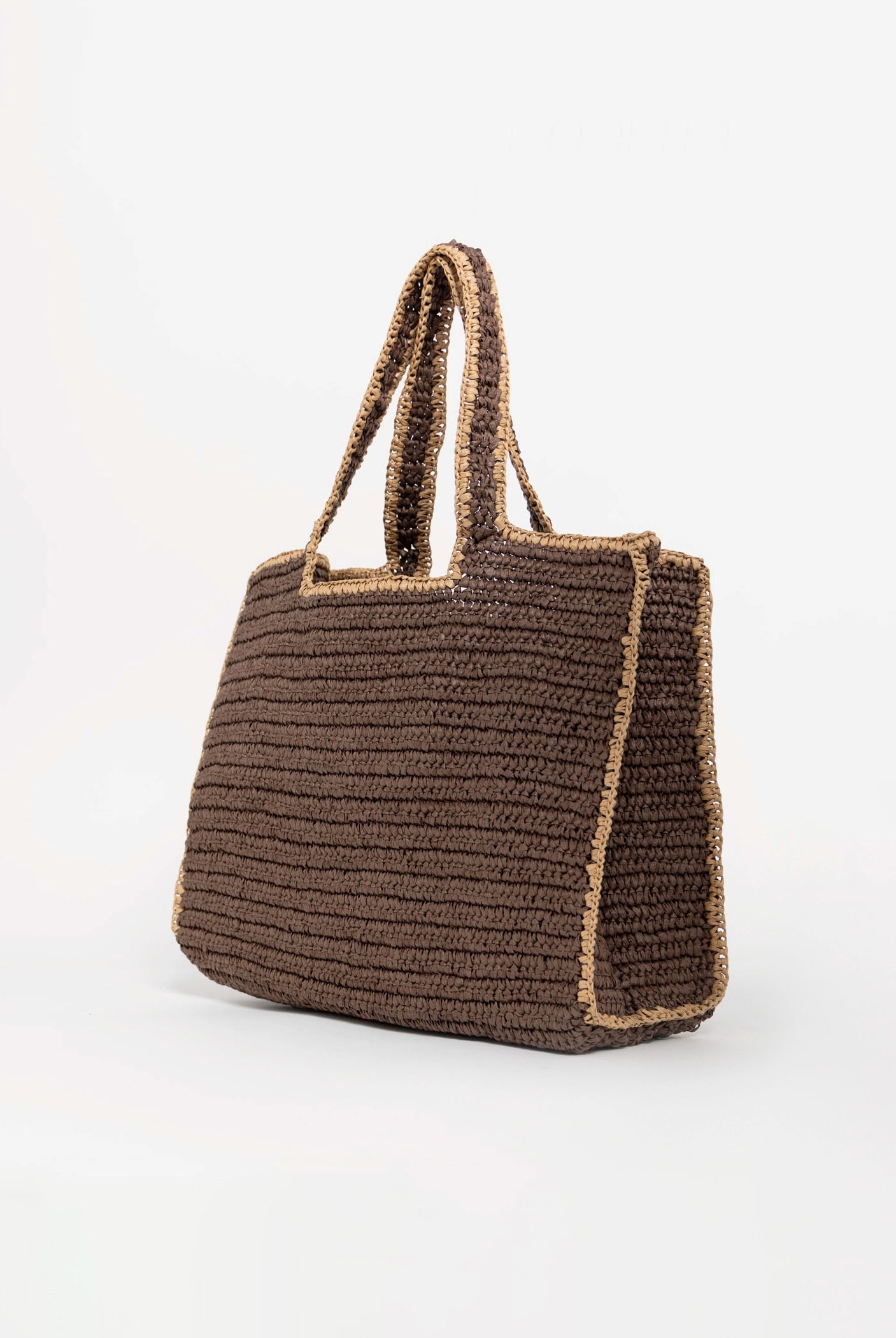 swatch_Chocolate urban expressions enid straw tote