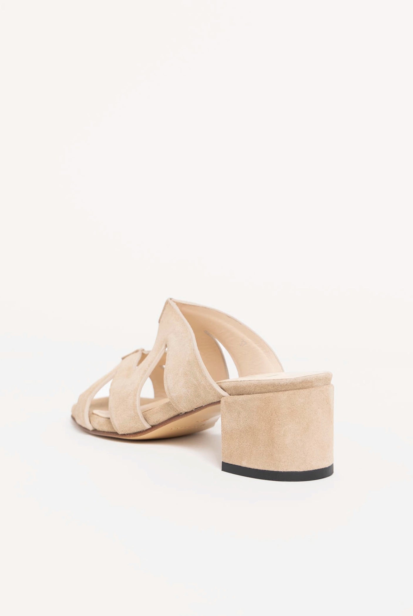 swatch_Sand Suede block heel sandal