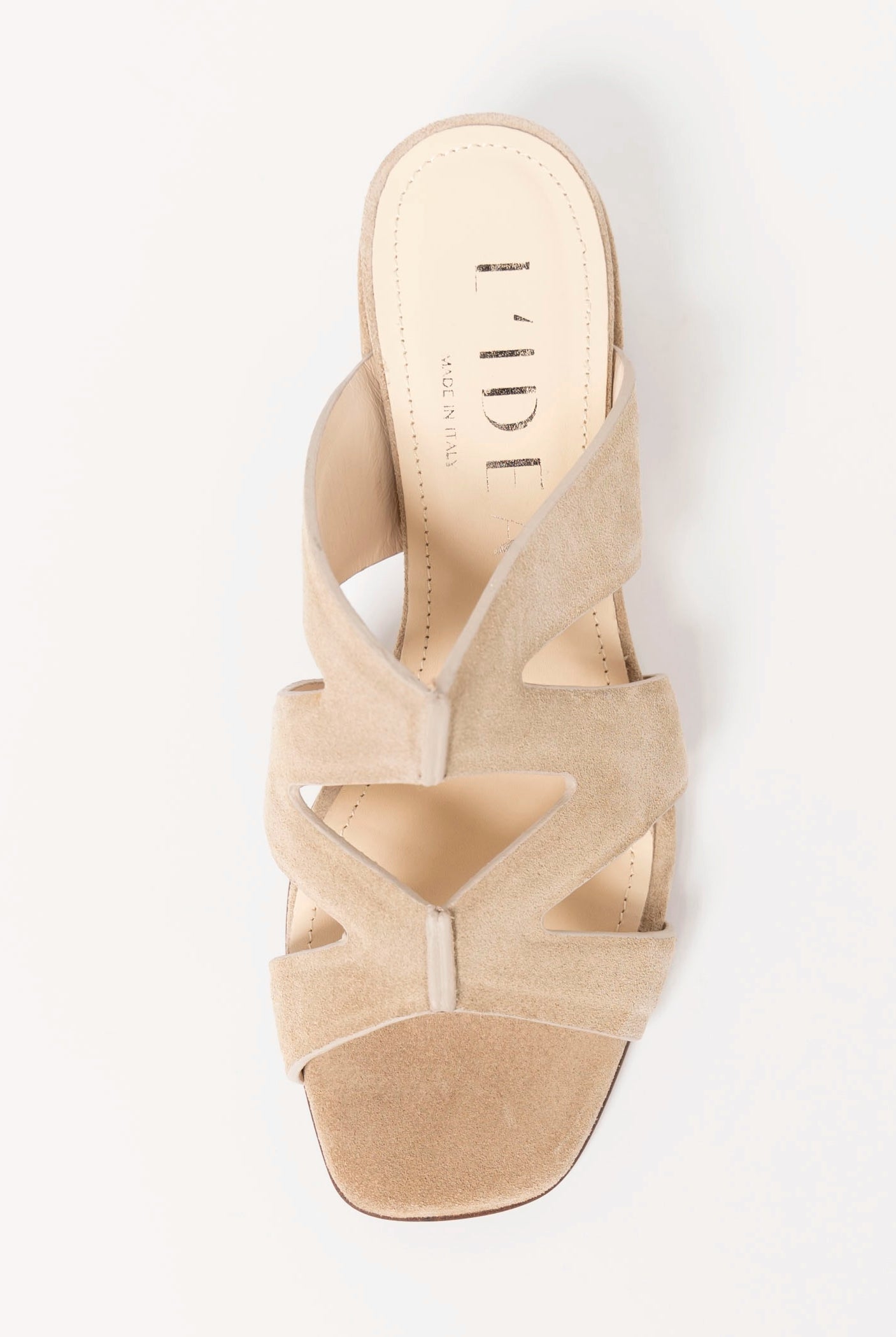 swatch_Sand Suede block heel sandal
