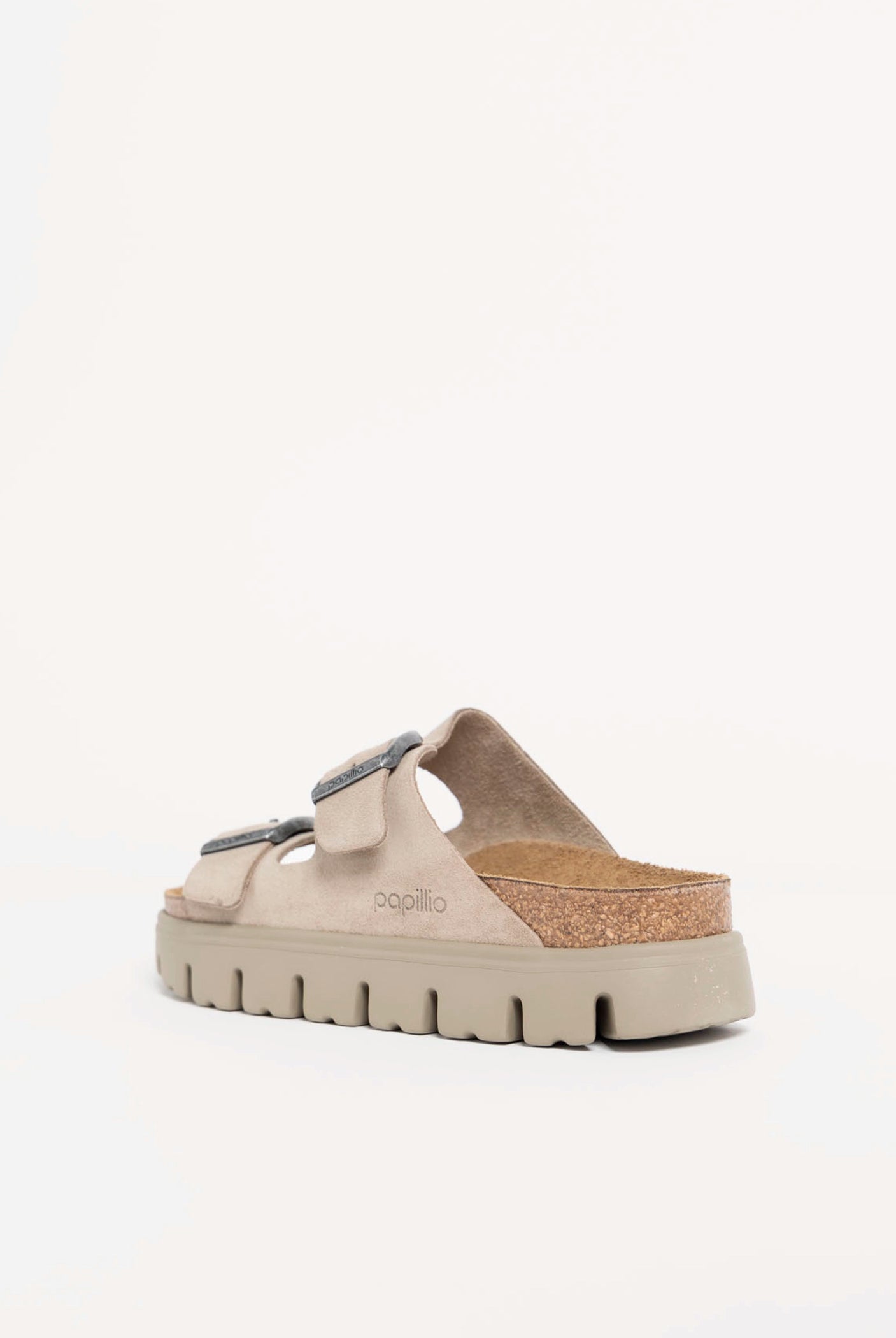 swatch_Taupe Suede birkenstock papillio arizona platform sandal