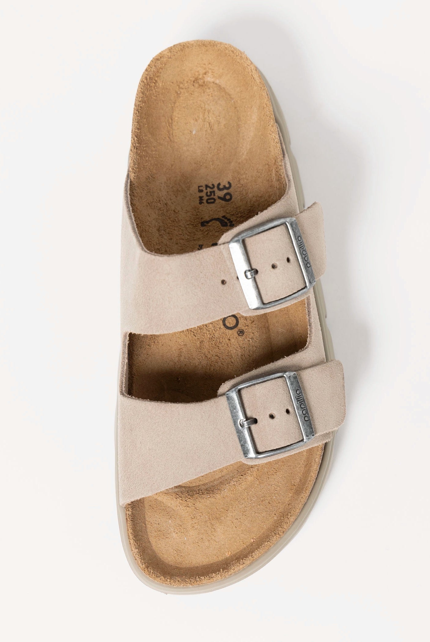 swatch_Taupe Suede birkenstock papillio arizona platform sandal