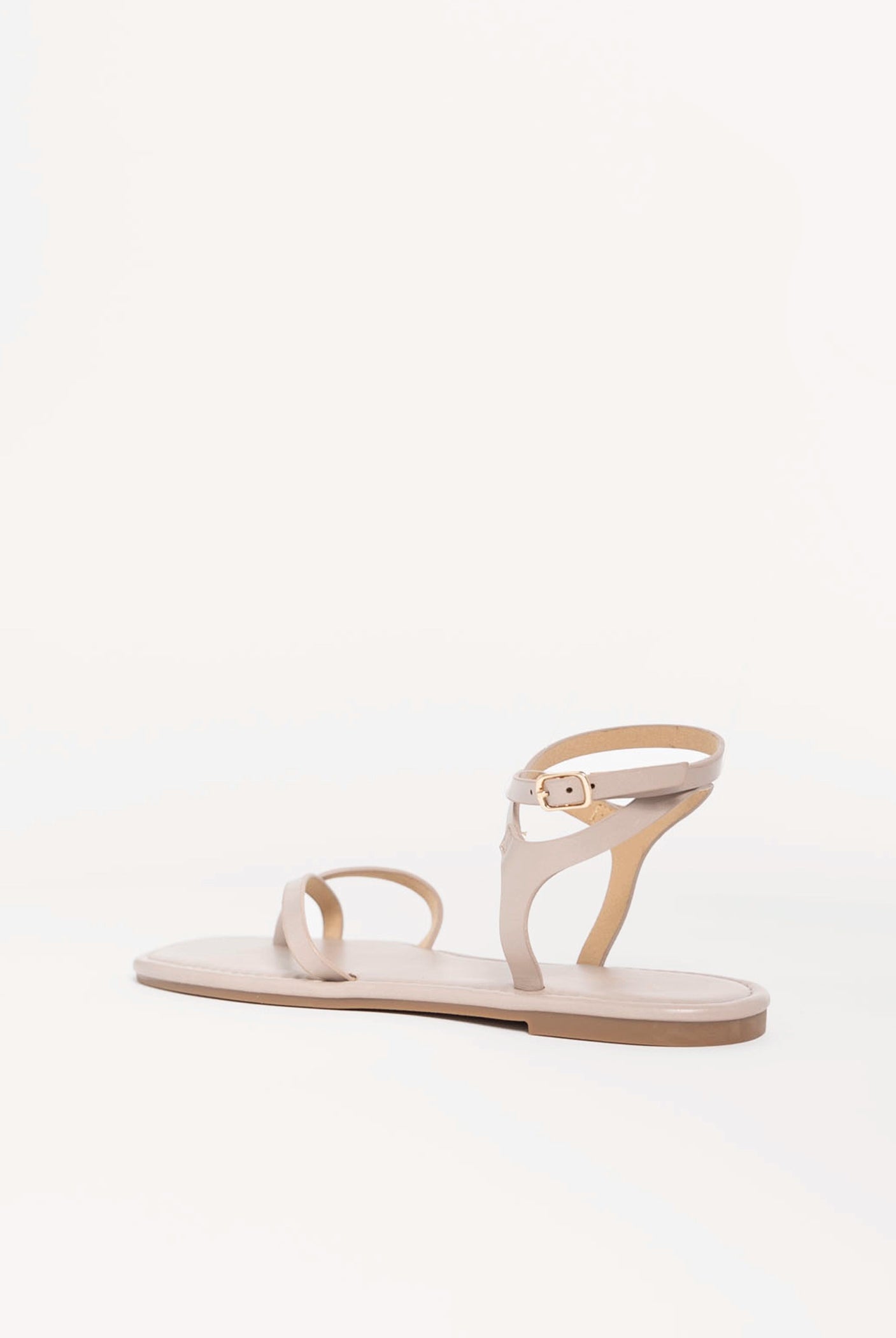 swatch_Taupe vegan leather charra flat sandal