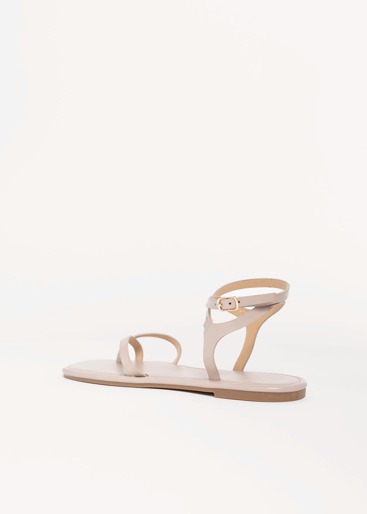 swatch_Taupe vegan leather charra flat sandal