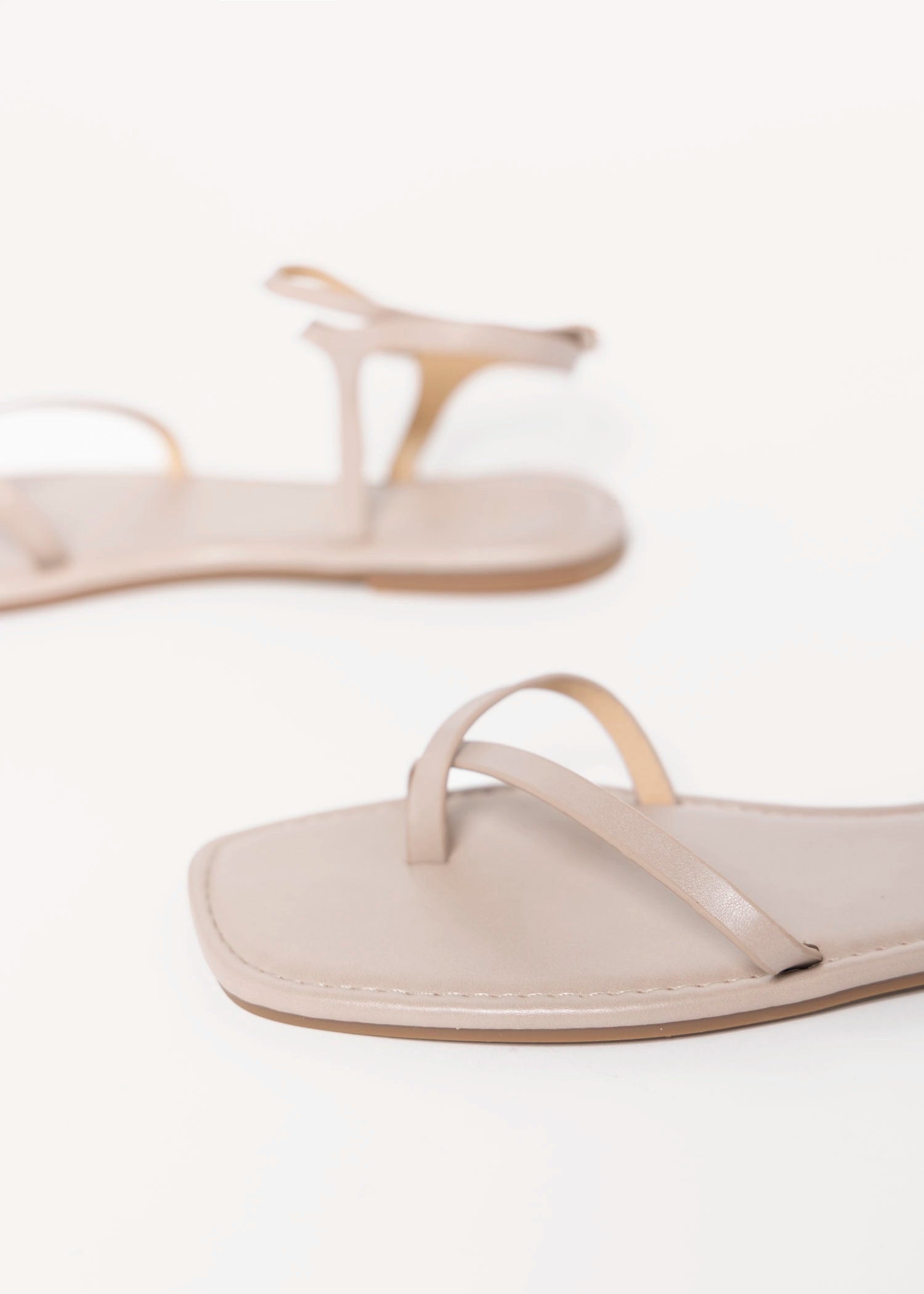 swatch_Taupe vegan leather charra flat sandal