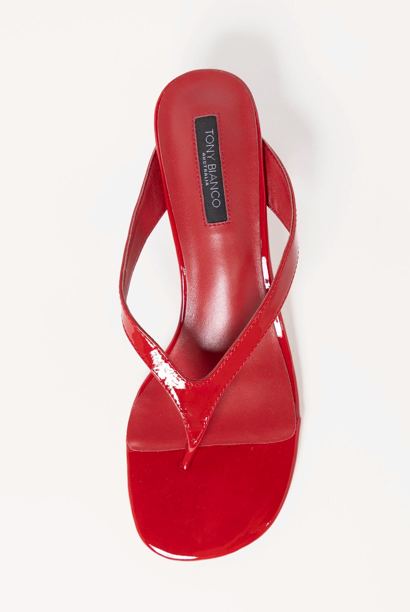 swatch_Scarlet Patent tony bianco krista thong sandal heeled sandals