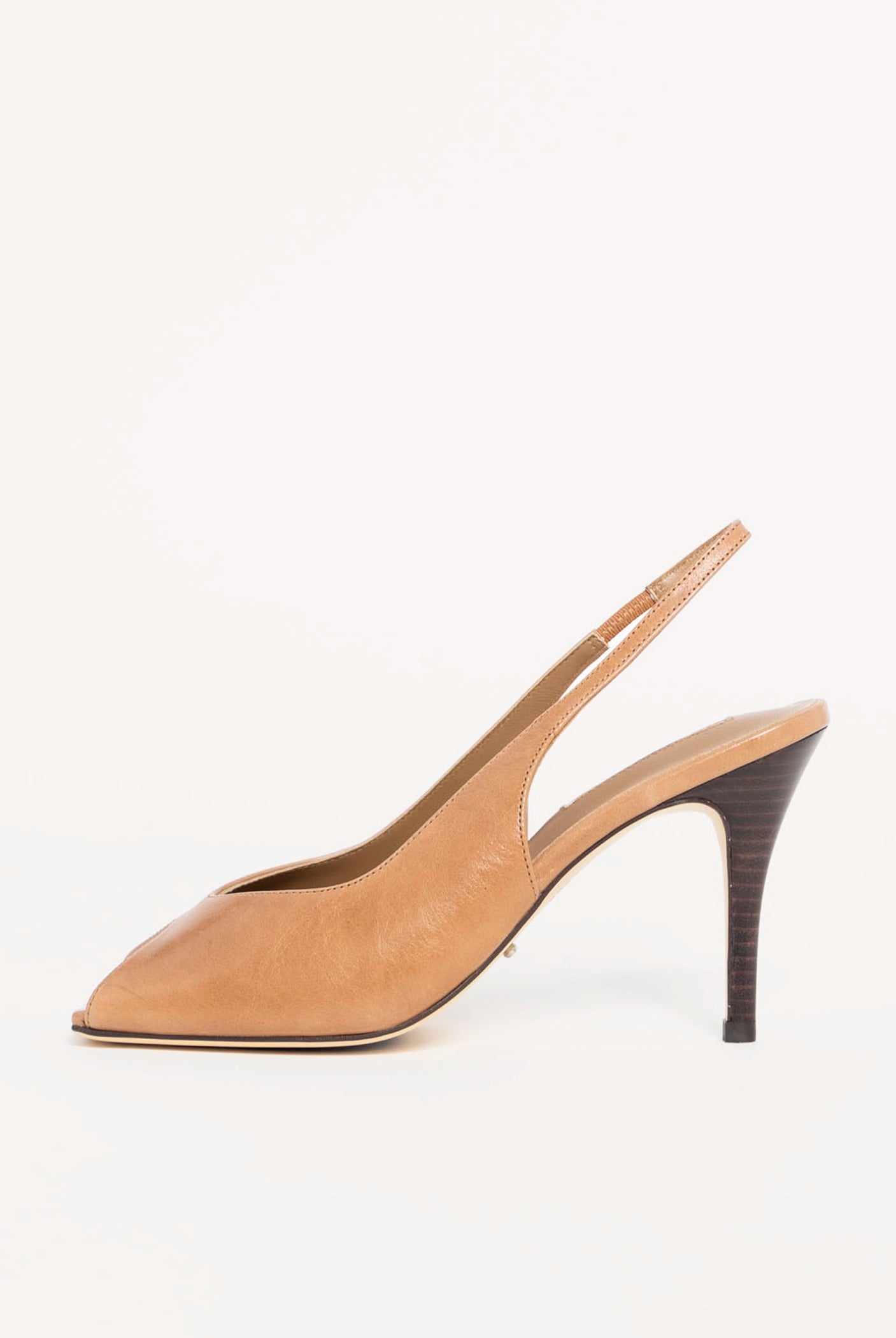 swatch_Tan Leather tony bianco peggy peep toe heel